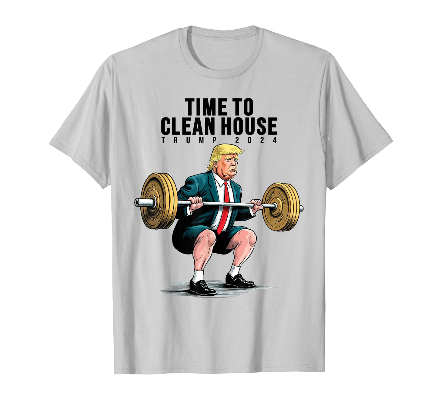 Time To Clean House Trump For President 2024 Workout Gym T-Shirt
