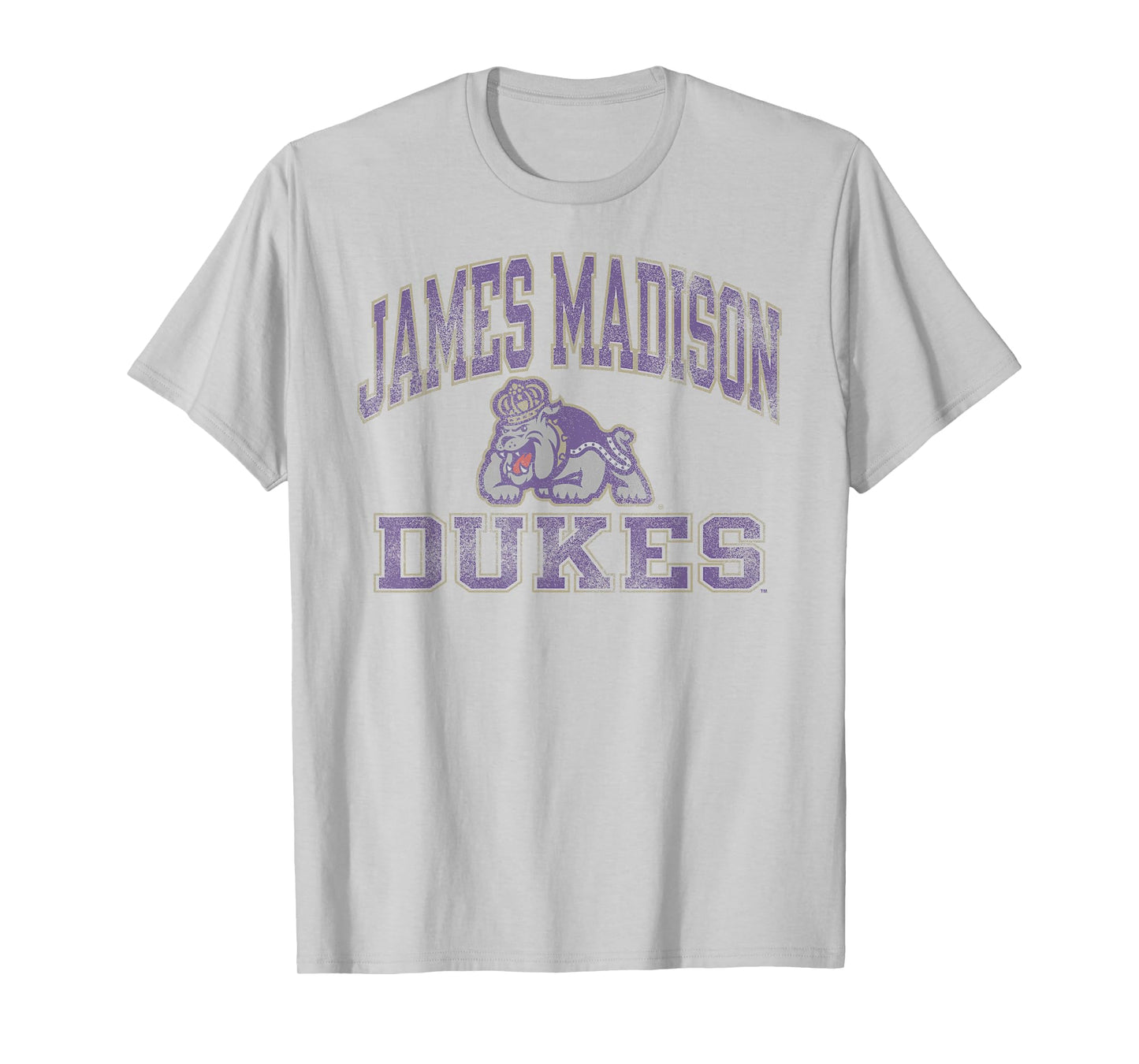 James Madison Dukes Vintage Worn Gray Officially Licensed T-Shirt