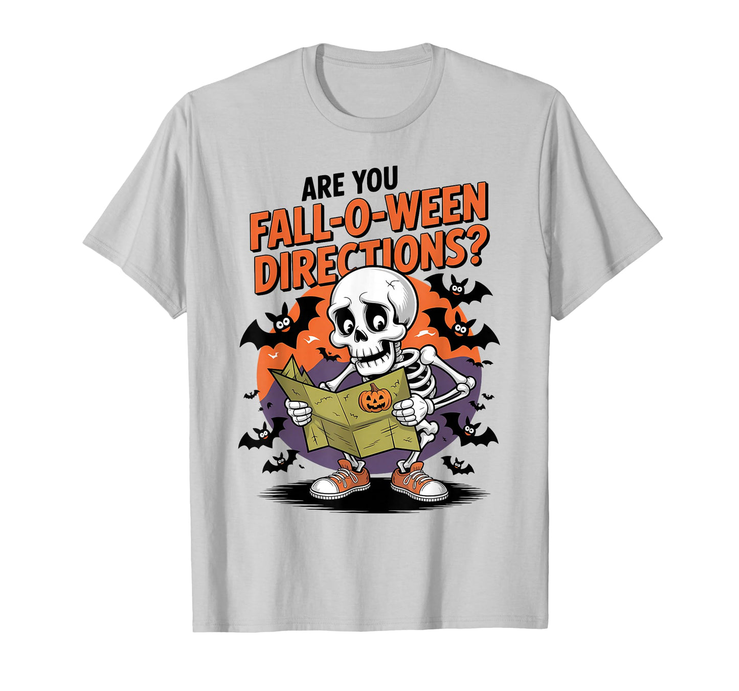 Funny are You Fall O Ween Directions Halloween Teacher Joke T-Shirt