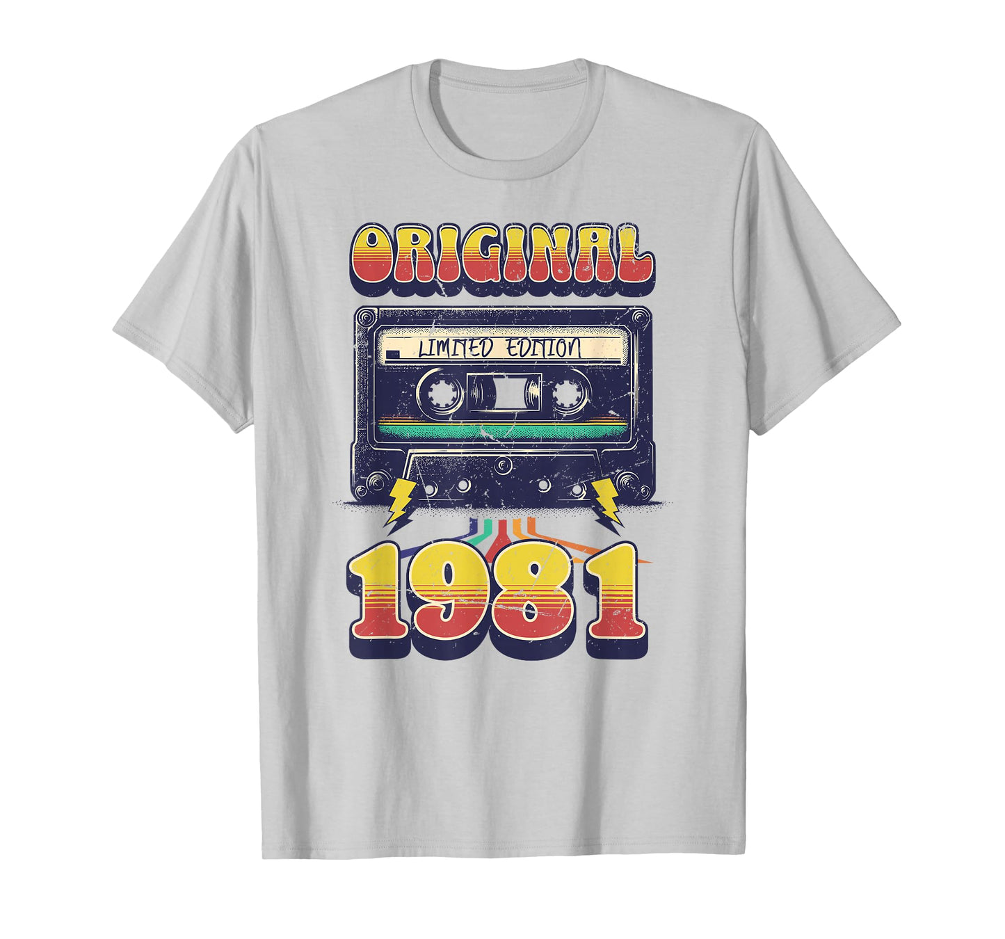 44th Birthday Retro Vintage 1981 Men Women T-Shirt