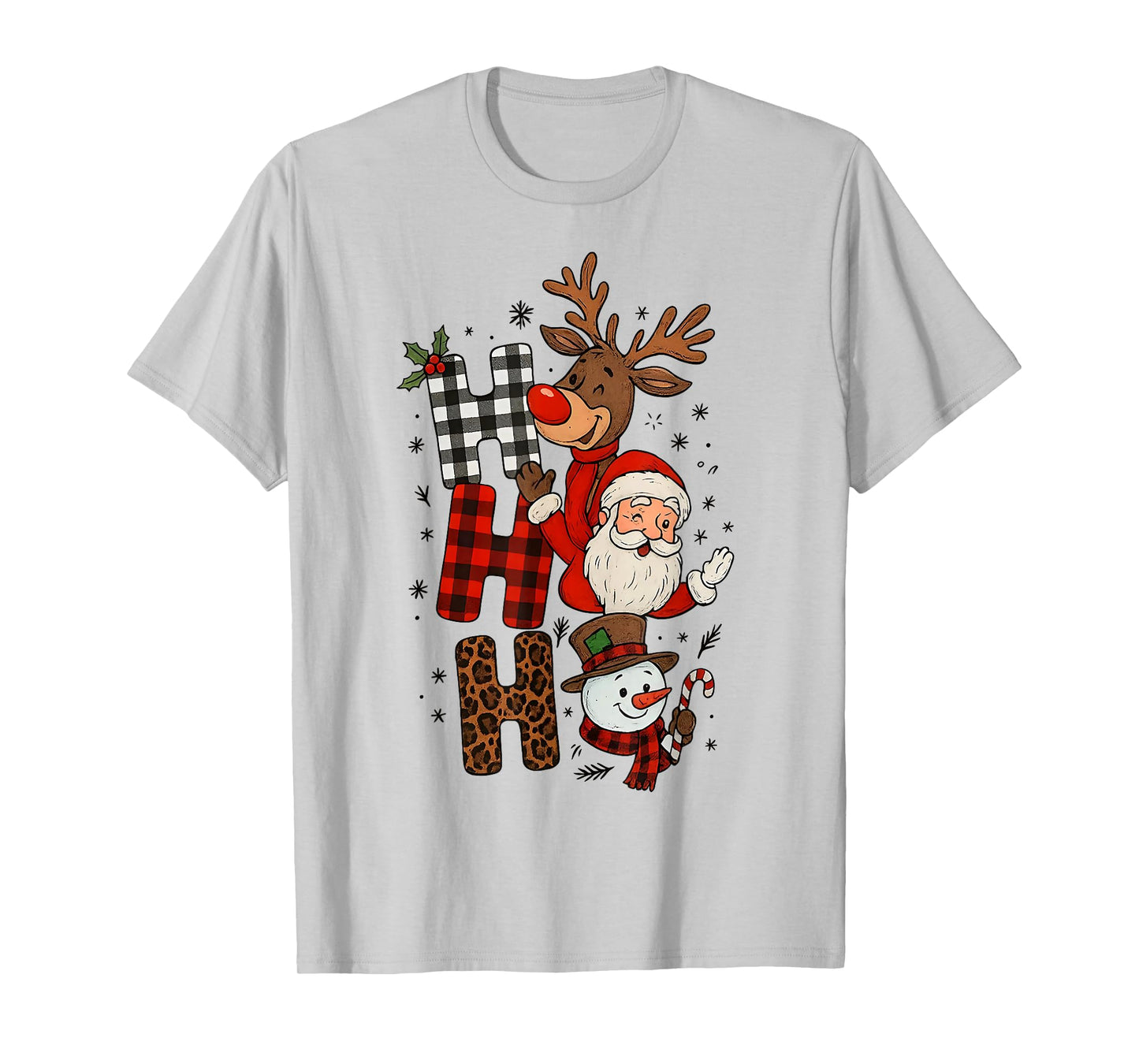 Ho Ho Ho Christmas Pajama for Kids Men Women Xmas Funny T-Shirt