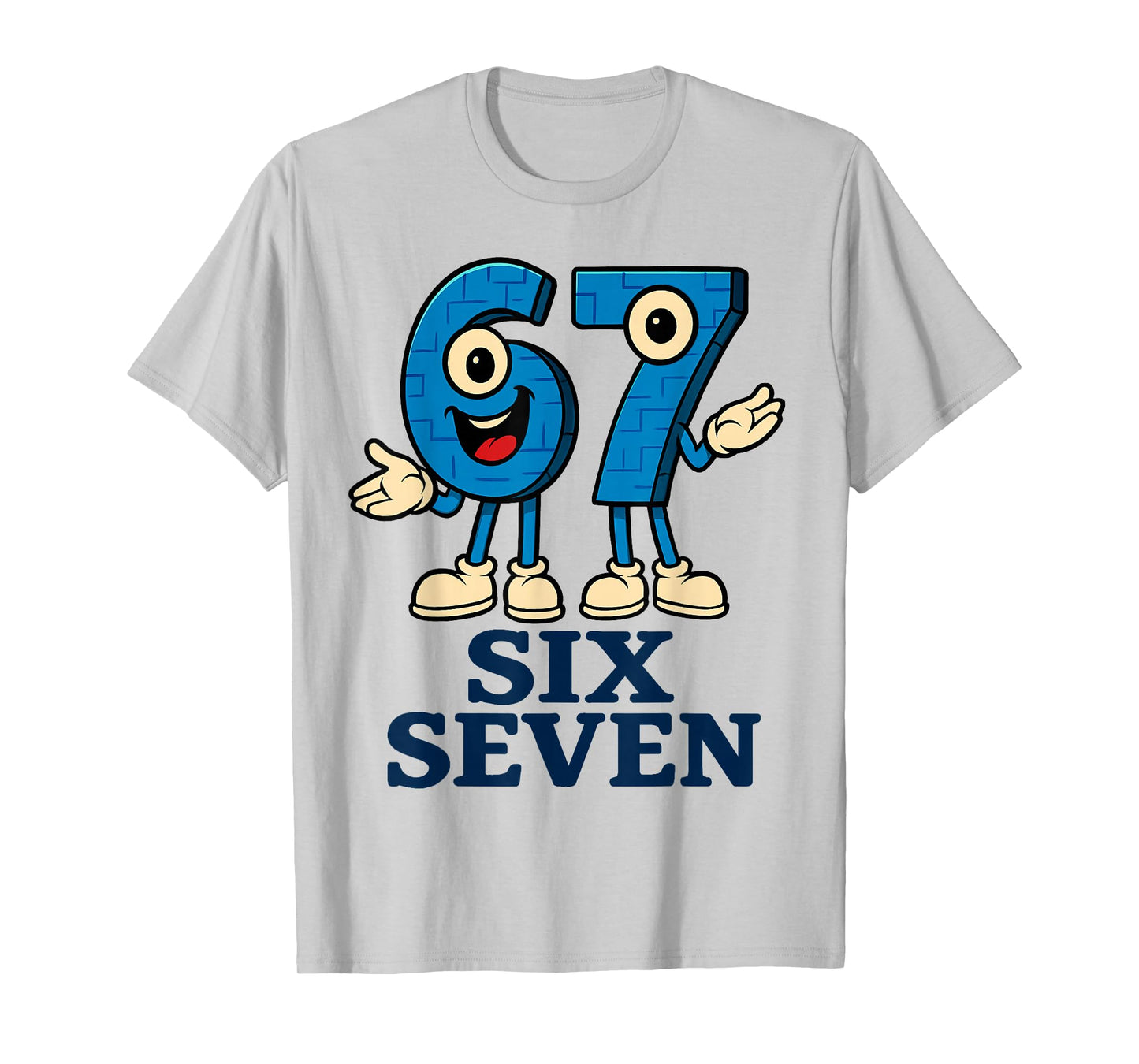 67 Six Seven 6-7 - Funny Italian Brainrot Kids Gaming Meme T-Shirt
