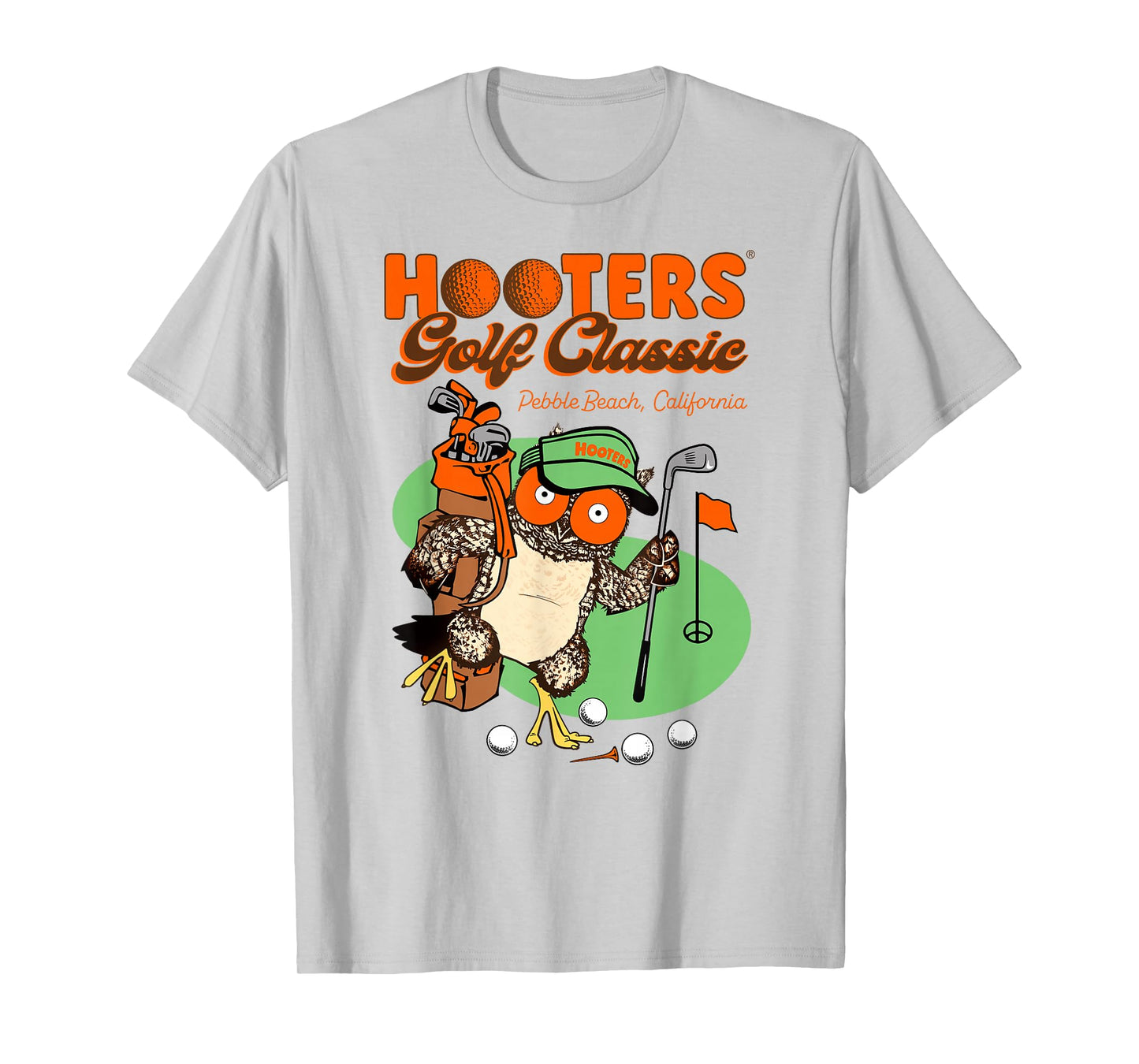 Hooters Pebble Beach Golf Classic Hootie The Owl Logo Funny T-Shirt