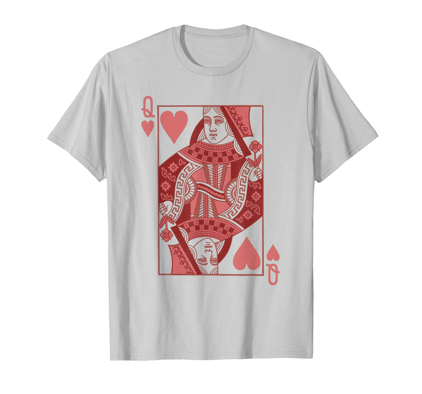 Queen Of Hearts Valentines Day Cool V-Day Couple Matching T-Shirt