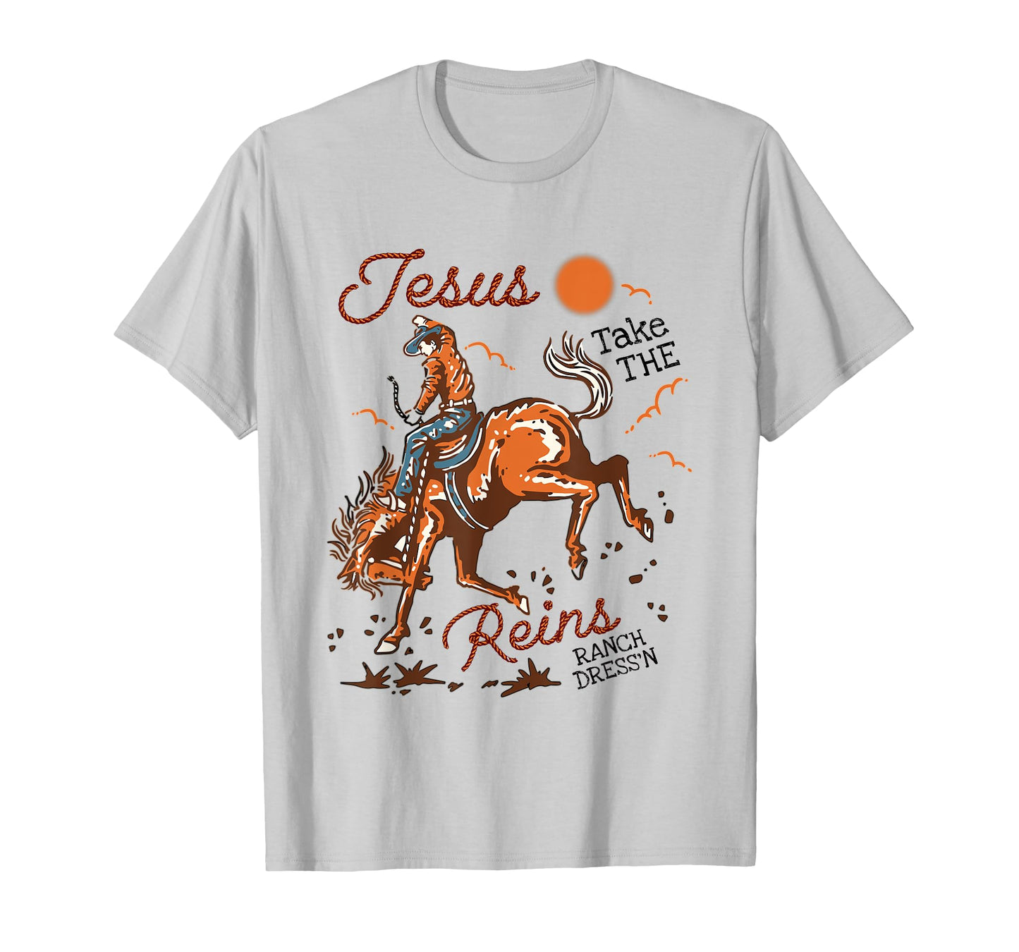 Jesus Take The Reins Vintage Cowboy T-Shirt