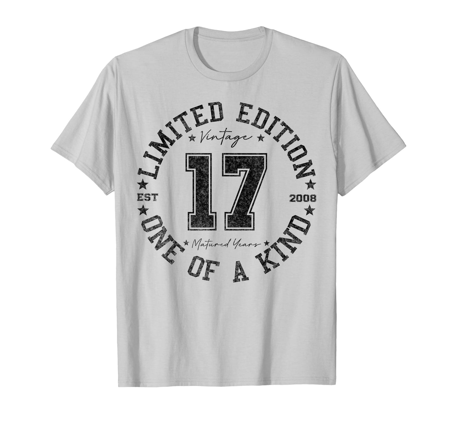 17 Year Old Gifts Vintage 2008 Limited Edition 17th Birthday T-Shirt