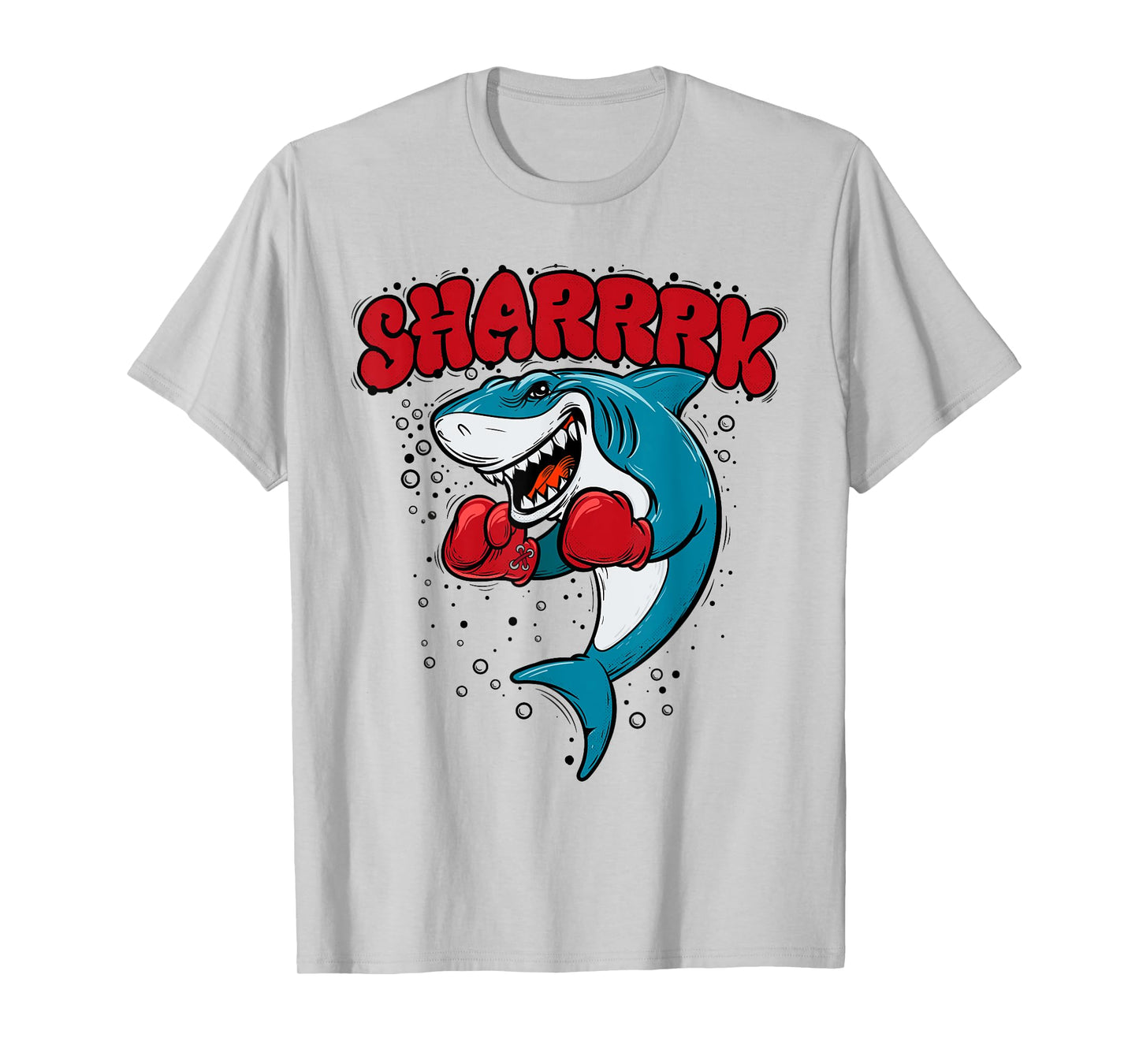 Funny Boxing Whale Shark With Red Gloves Daddy Baby Mommy T-Shirt