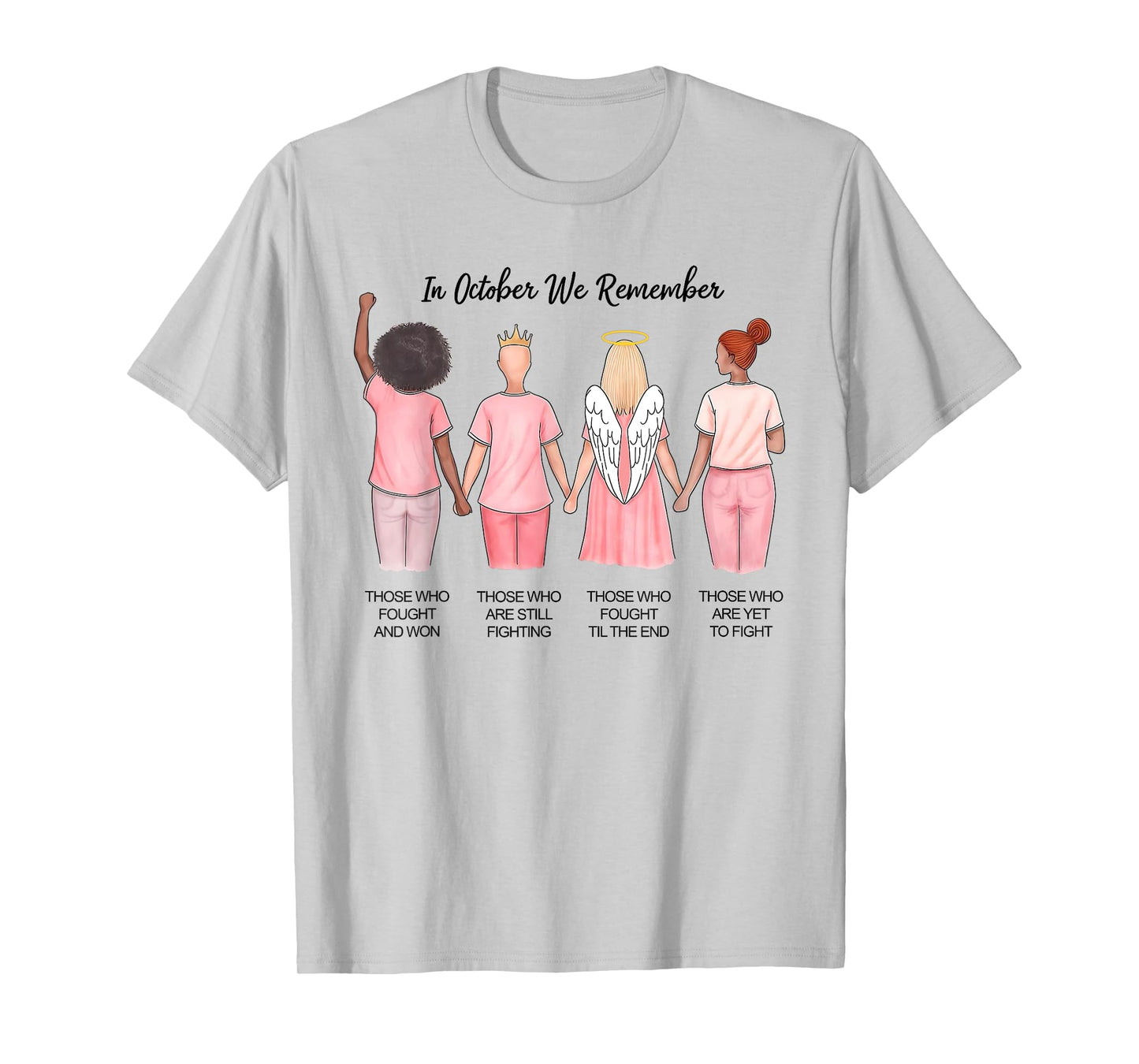 In October We Remember Those Who Fought And Won Women Girls T-Shirt