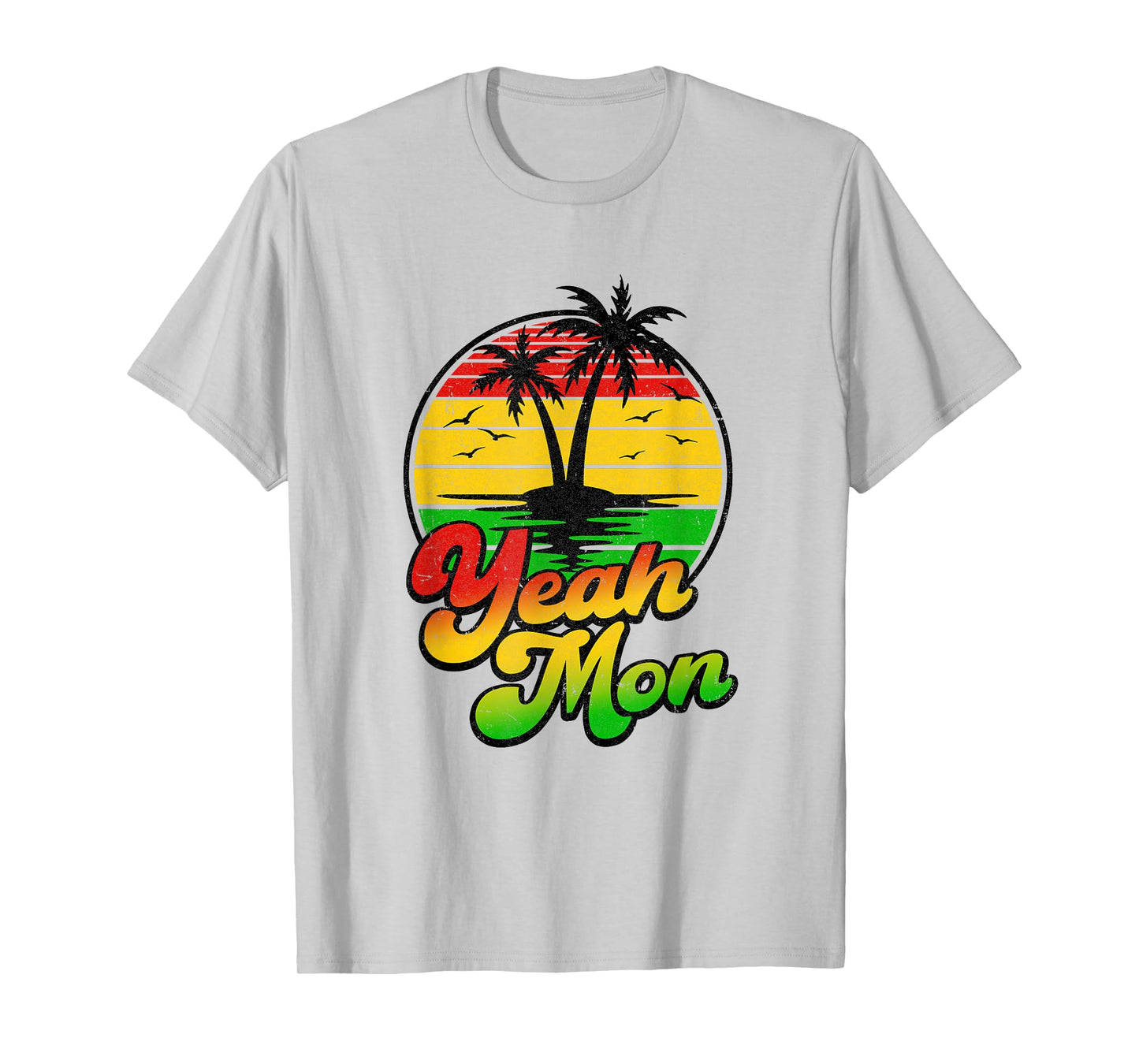 Yeah Mon Vintage Jamaica Summer Vacation Jamaican Retro T-Shirt