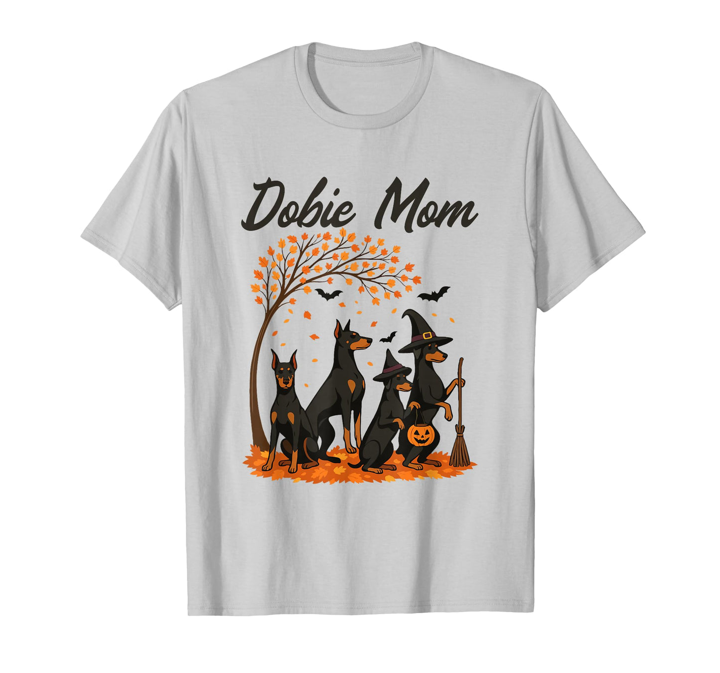 Dobie Mom Halloween Costume Fall Doberman Design for Women T-Shirt
