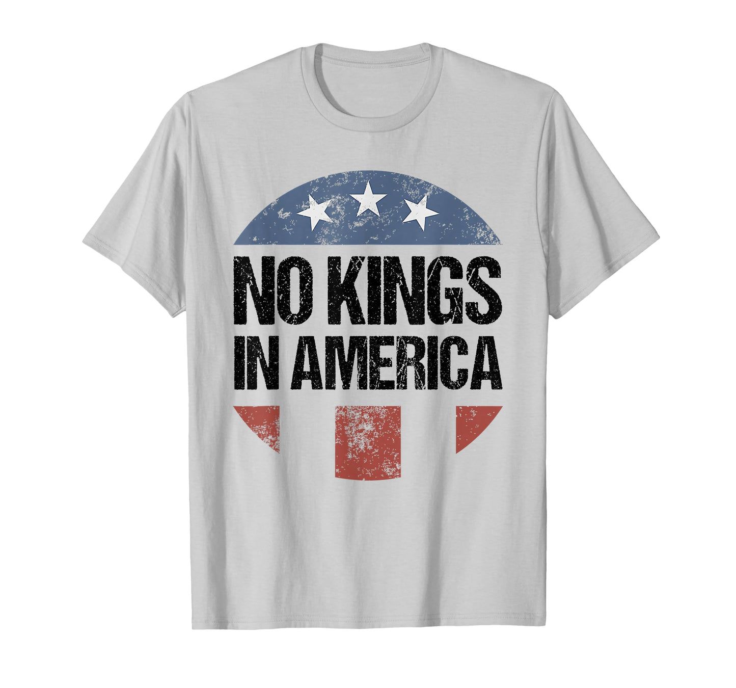 No Kings in America Vintage Patriotic No Kings T-Shirt