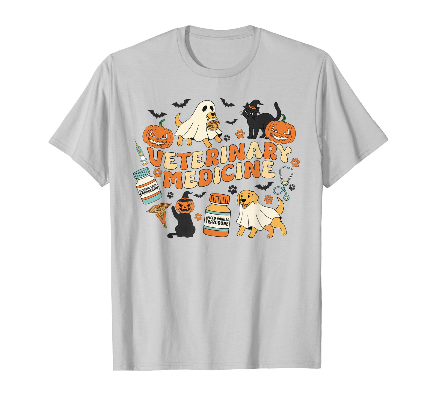 Spooky Veterinary Medicine Technician, Vet Tech Halloween T-Shirt