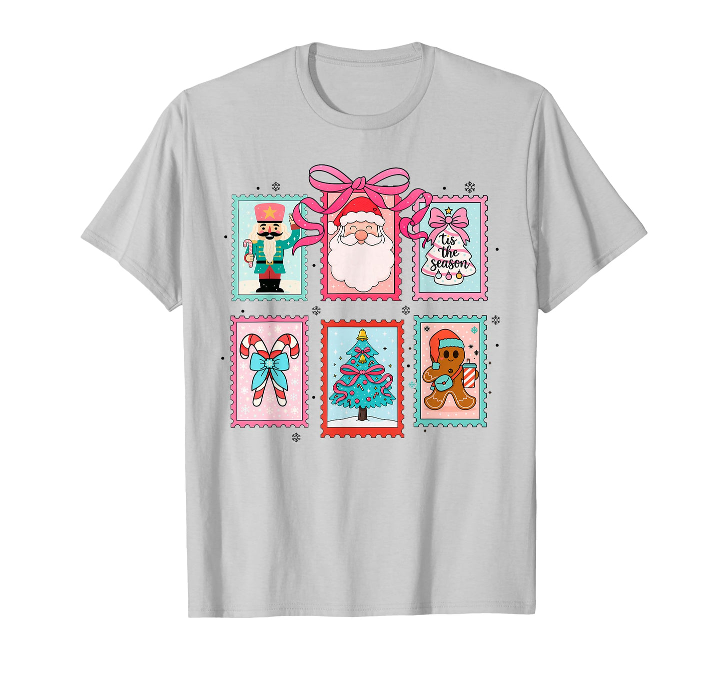 Coquette Christmas Merry Christmas Tis The Season Girly T-Shirt