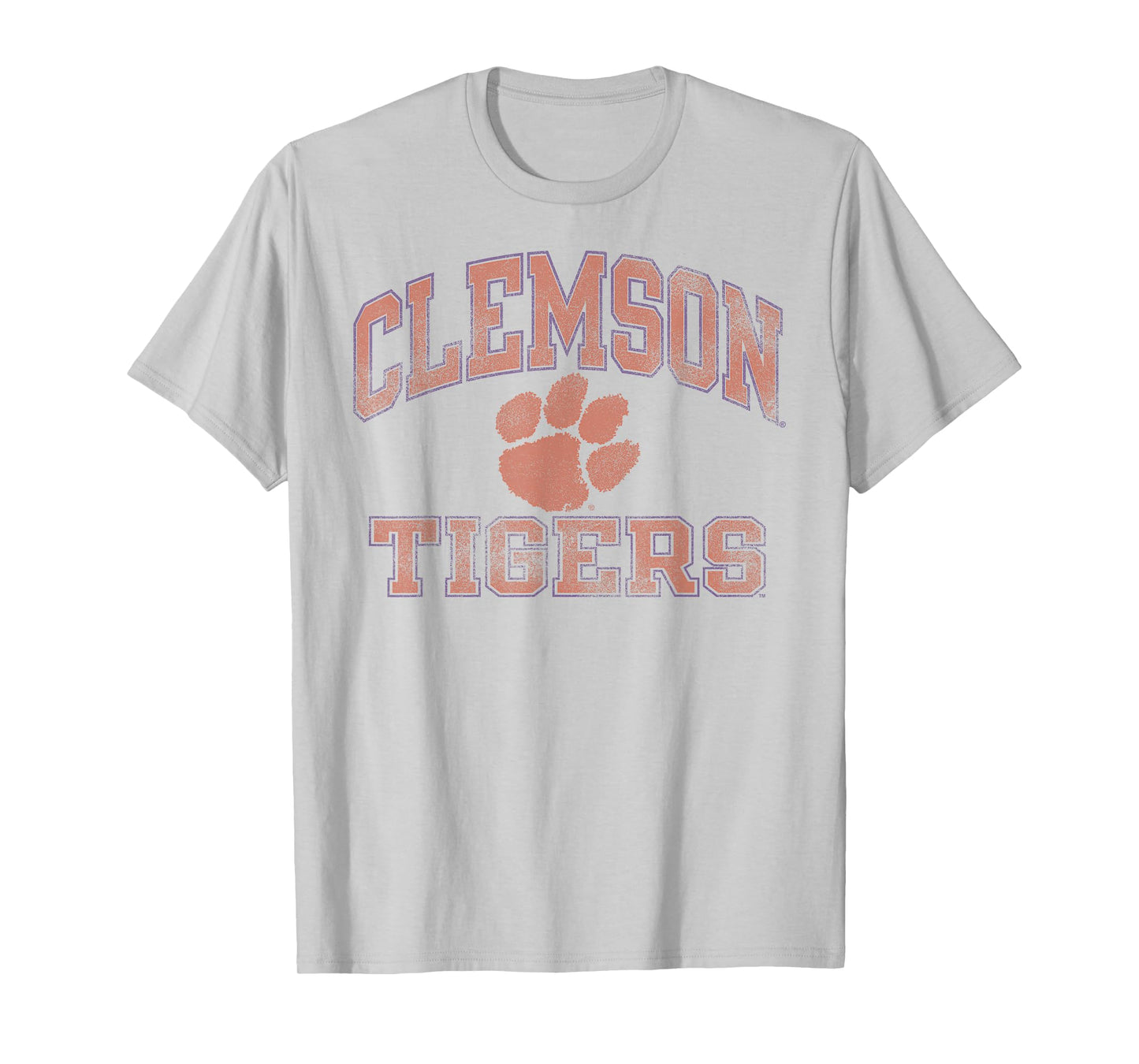Clemson Tigers Vintage Worn Gray Officially Licensed T-Shirt