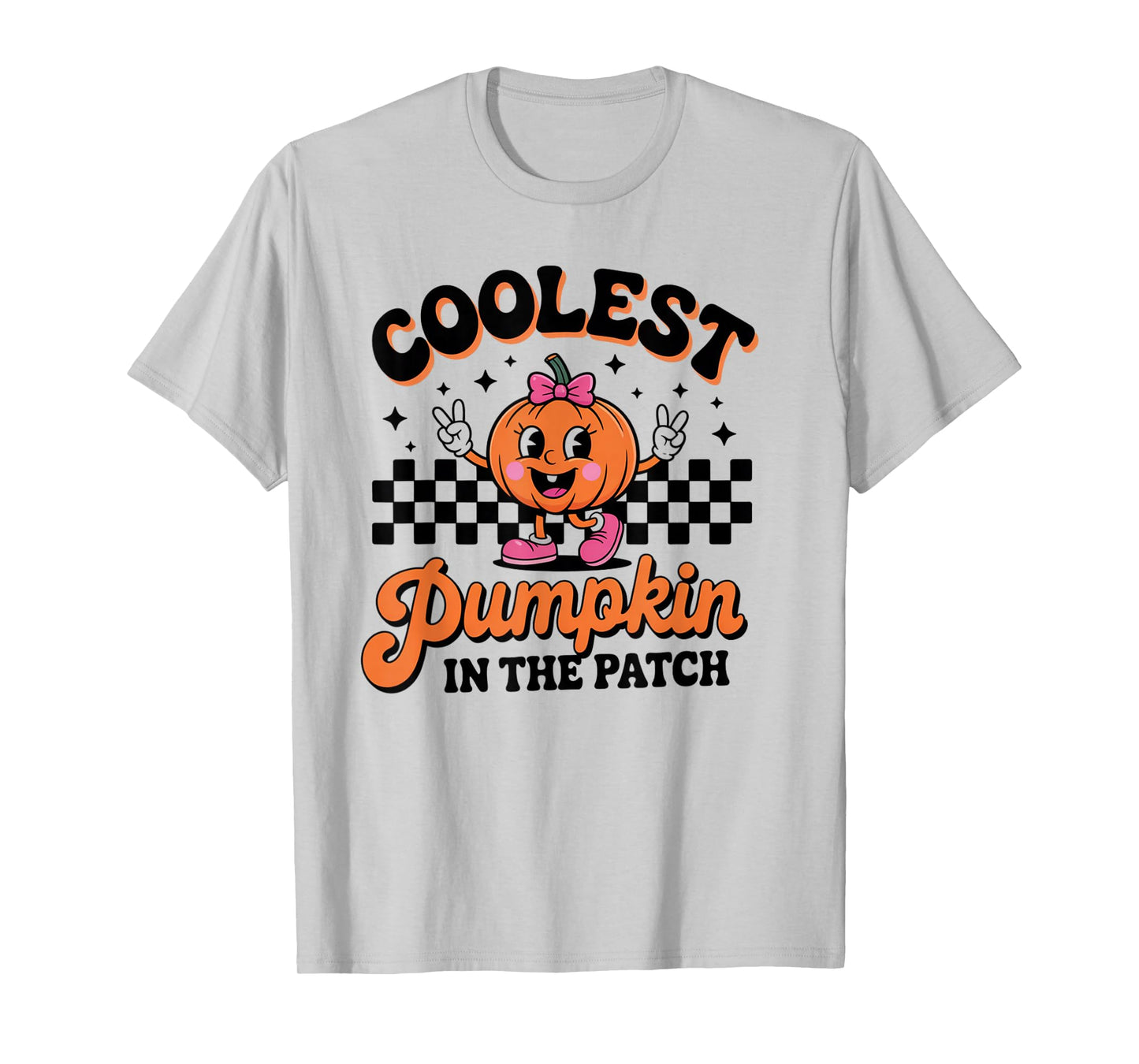 Groovy Coolest Pumpkin in The Patch Halloween for Kids Boys T-Shirt