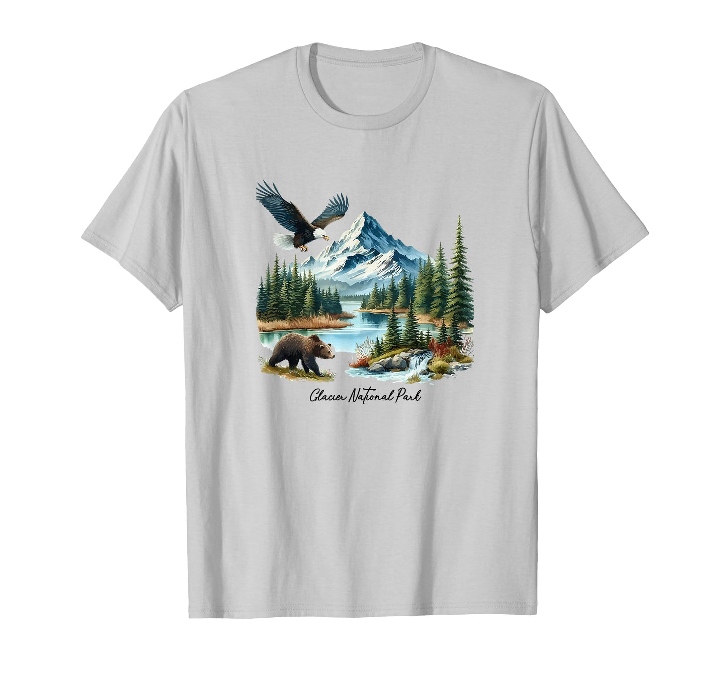 Glacier National Park Bear Vintage 90s T-Shirt