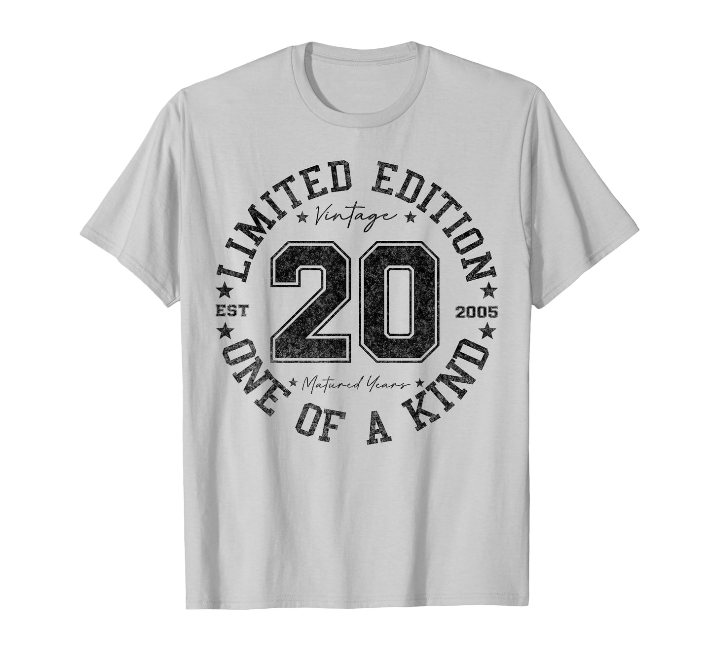 20 Year Old Gifts Vintage 2005 Limited Edition 20th Birthday T-Shirt