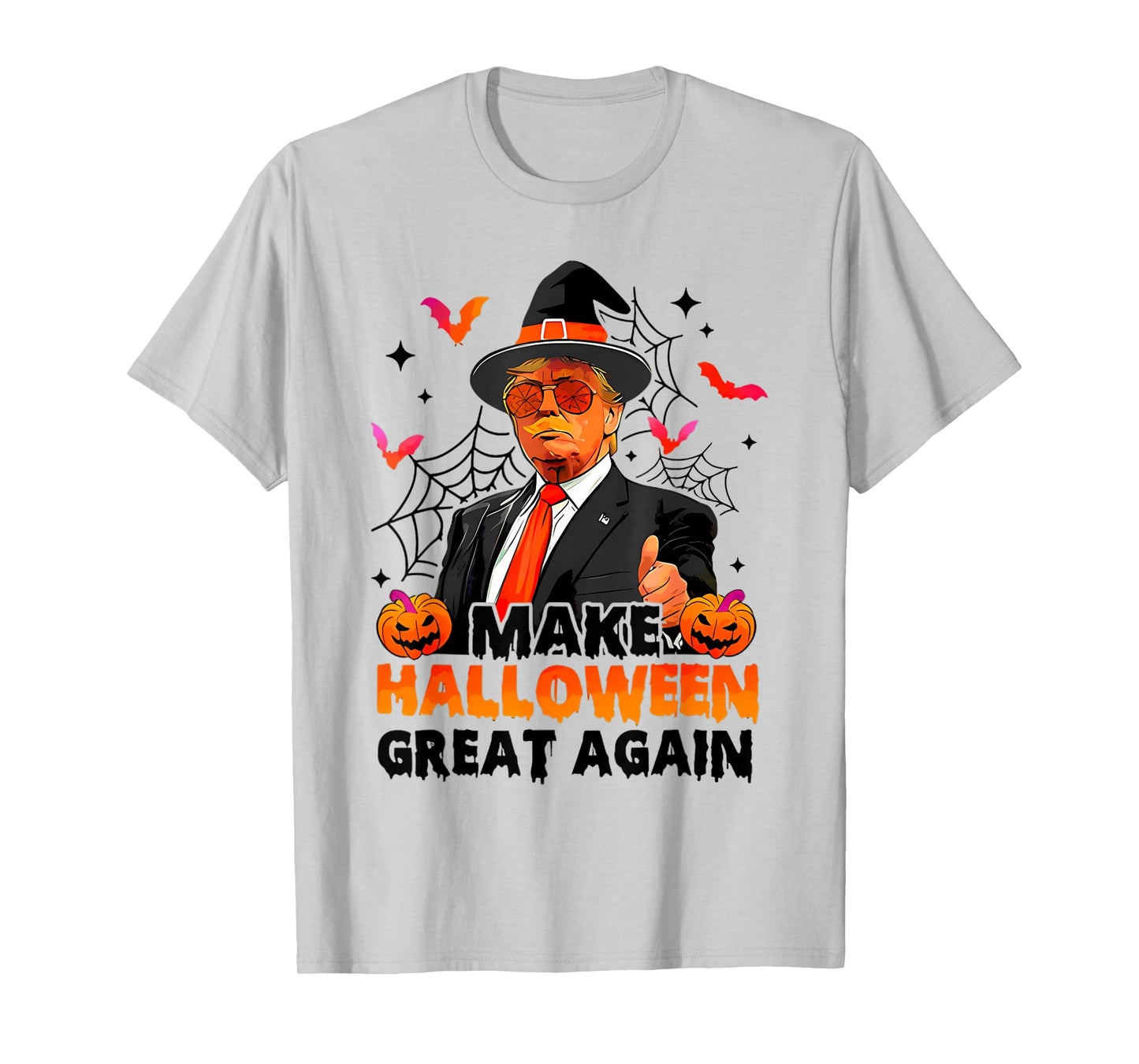 Make Halloween Great Again Funny Trump Spooky Trick Or Treat T-Shirt