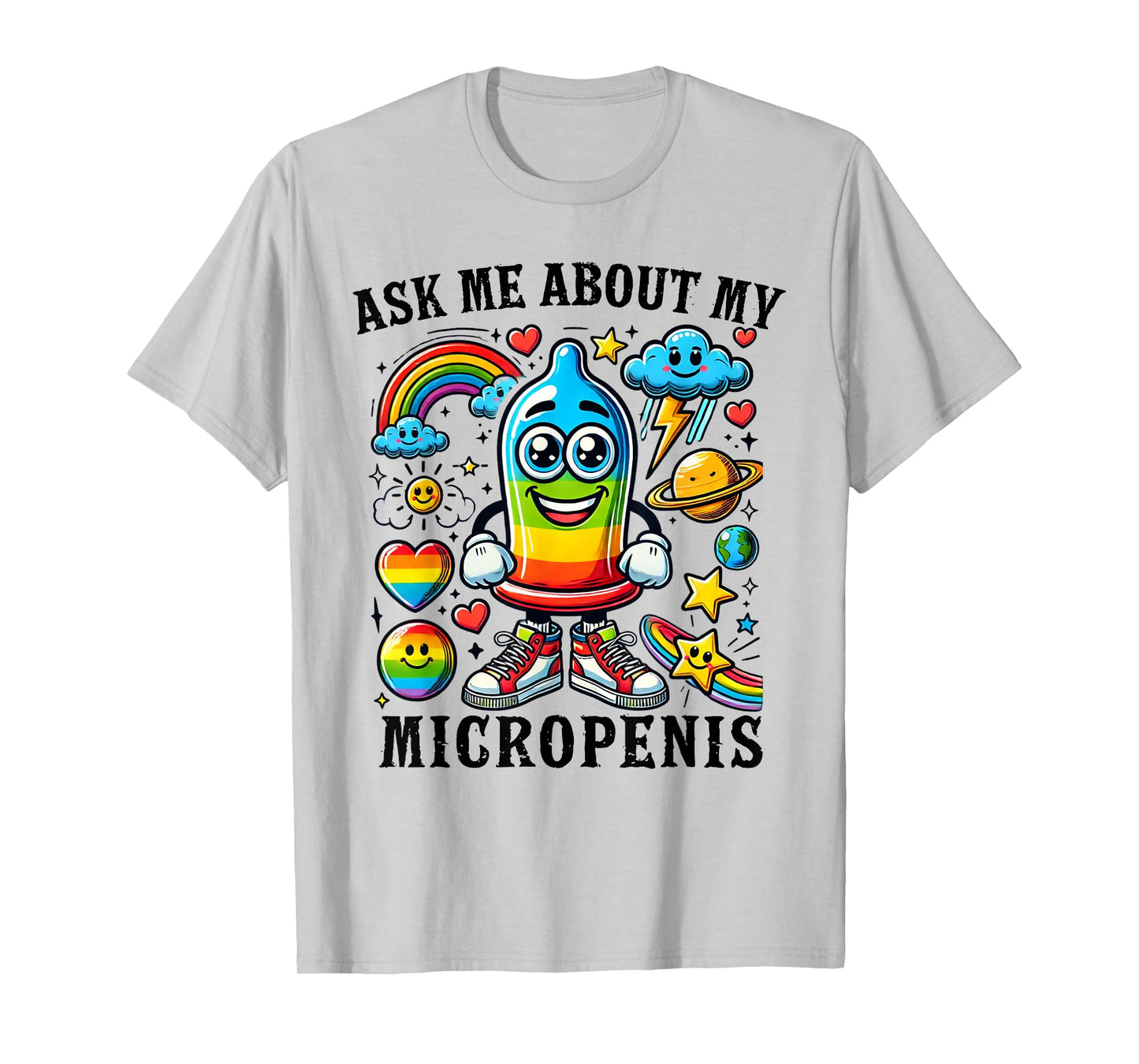 Ask Me About My Micropenis Funny Inappropriate Adult Humor T-Shirt