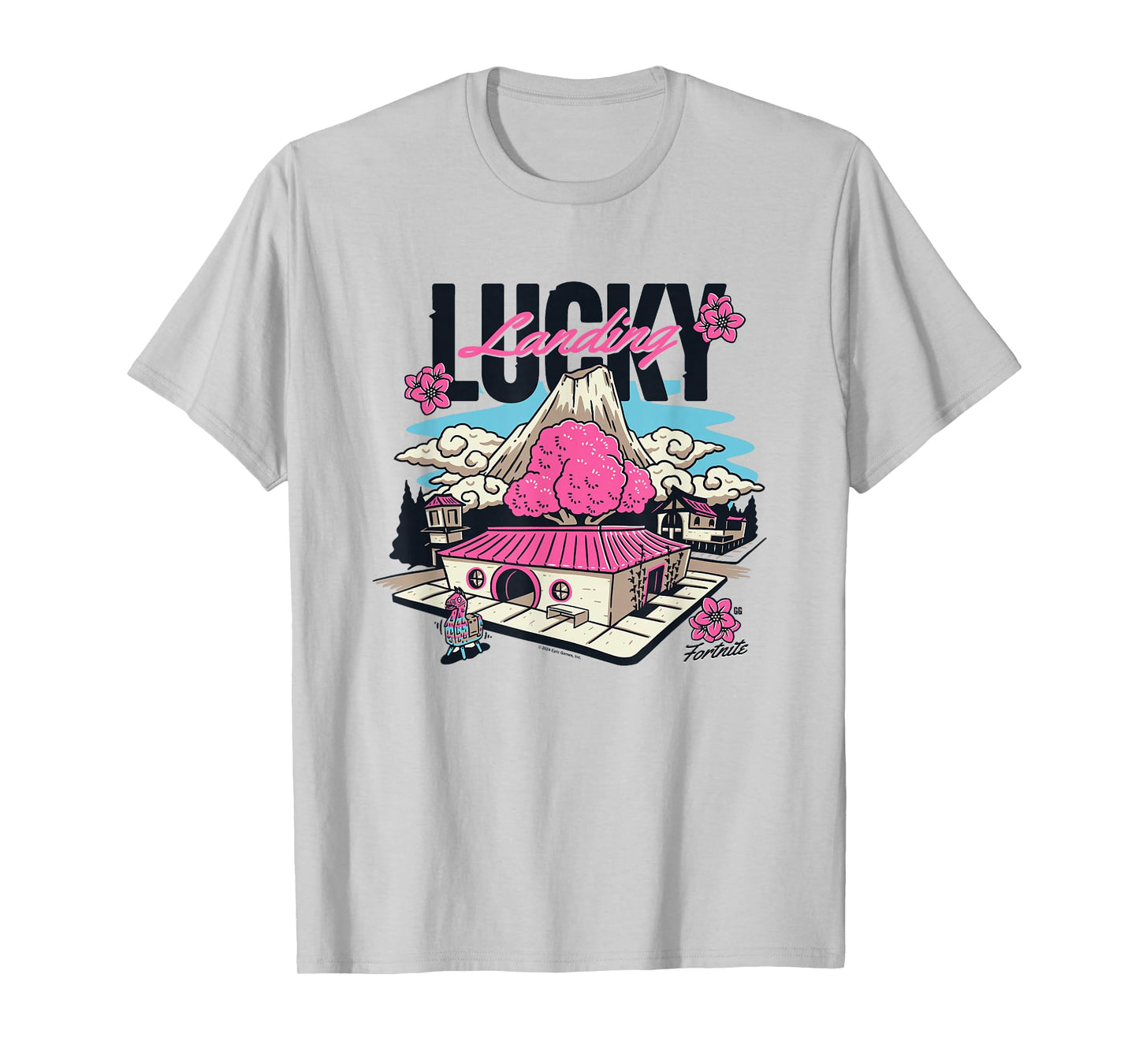 Fortnite Lucky Landing Pink Island Big Chest Poster T-Shirt