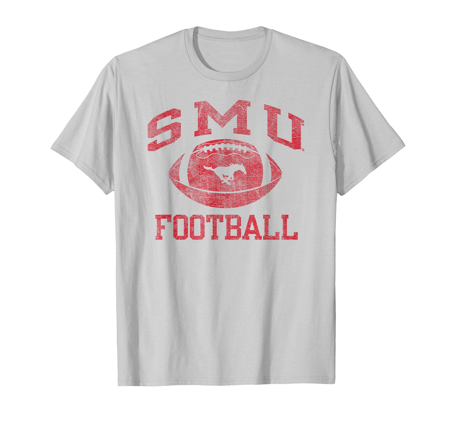 SMU Mustangs Football Intensity White Officially Licensed T-Shirt