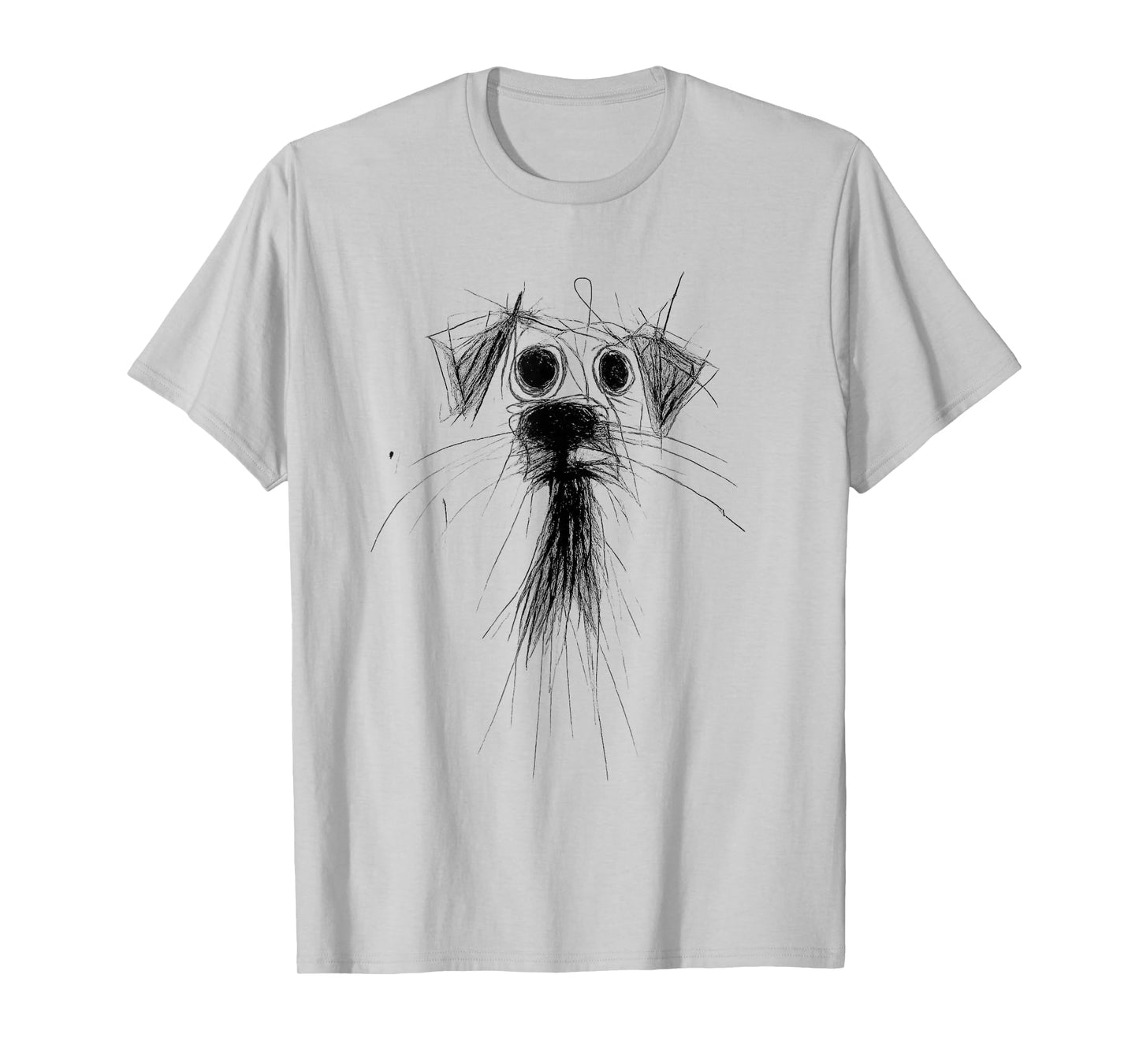 Dog Lover Abstract Scribble Art Cute Puppy Puppy T-Shirt