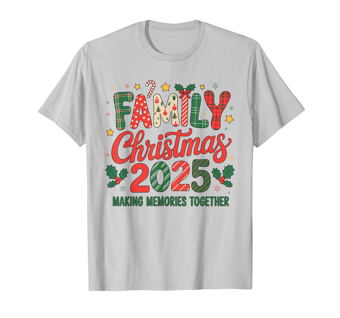 Family Christmas 2025 Santa Hat Matching Outfit Xmas Squad T-Shirt