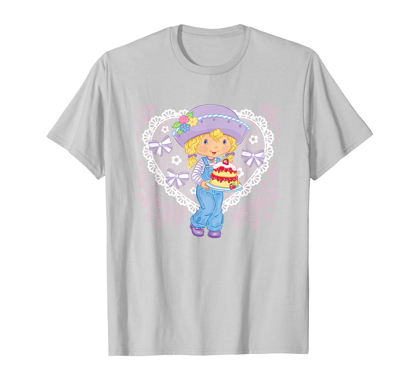 Strawberry Shortcake Cute Coquette Angelcake Big Chest Logo T-Shirt