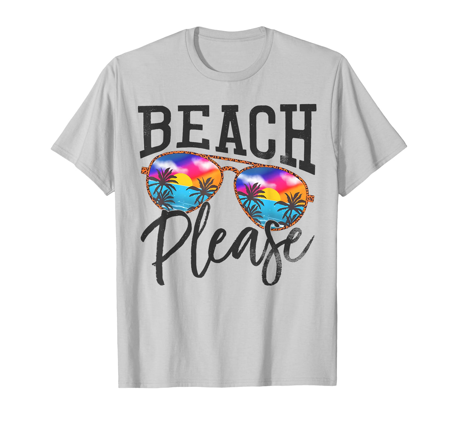 Vintage Beach Please Sunglasses Summer Beach Vacation T-Shirt