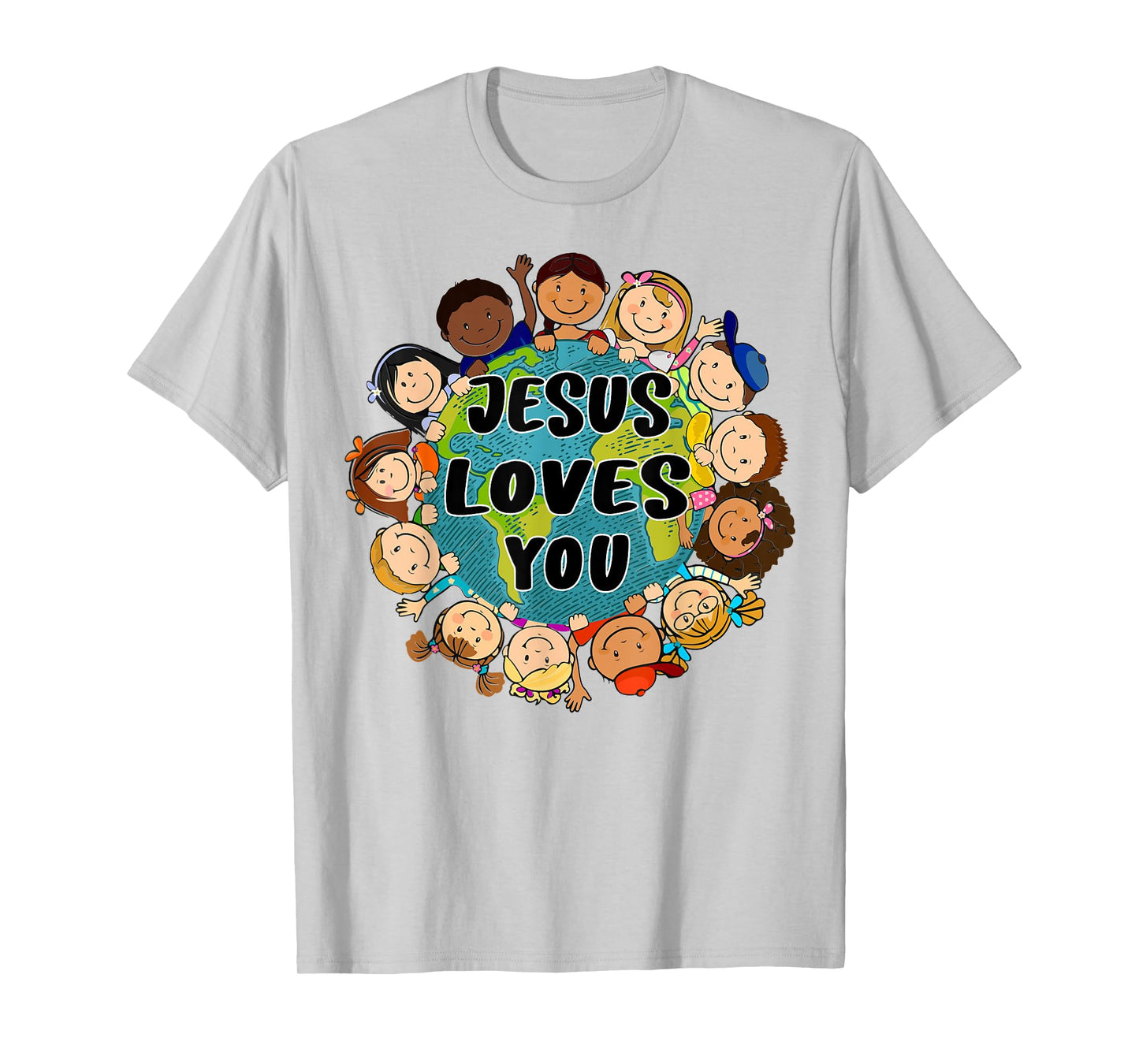 Christian Faith Jesus Loves You Shirt Boys Women Kids Girls T-Shirt