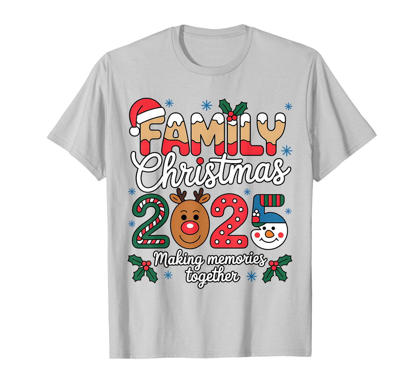 Family Christmas 2025 Matching Family Xmas Squad Santa T-Shirt