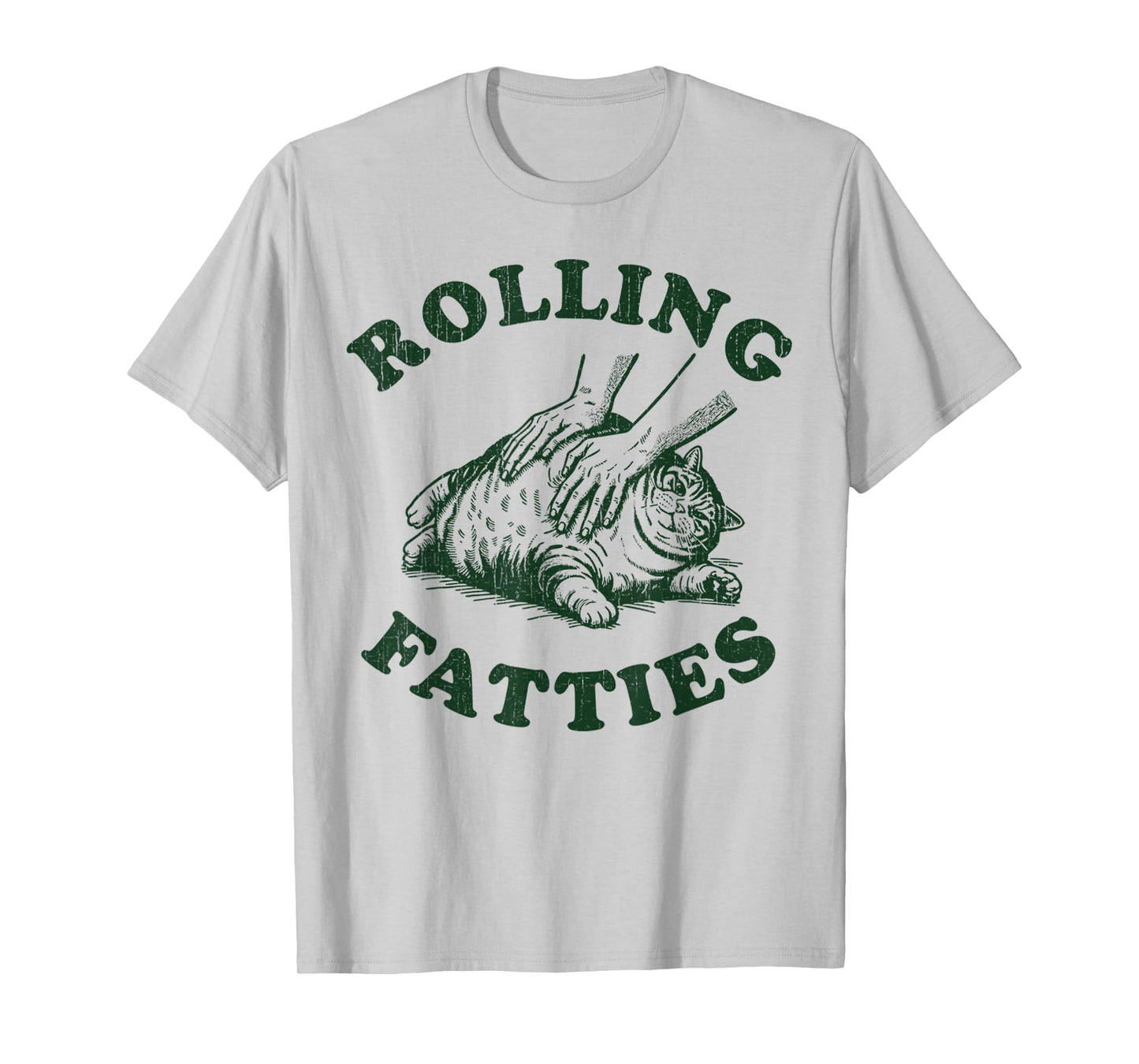 Rolling Fatties Cat Funny Cute Cat Lover Kitten Owner Kitty T-Shirt