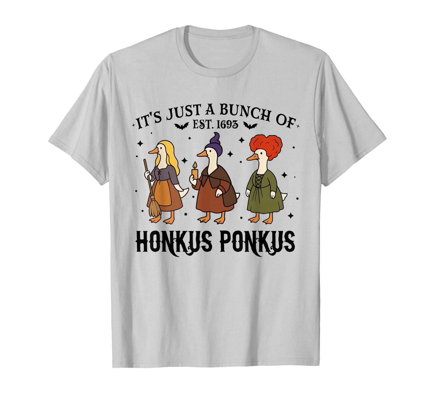 Silly Goose Honkus Ponkus Retro Halloween Goose Spooky T-Shirt