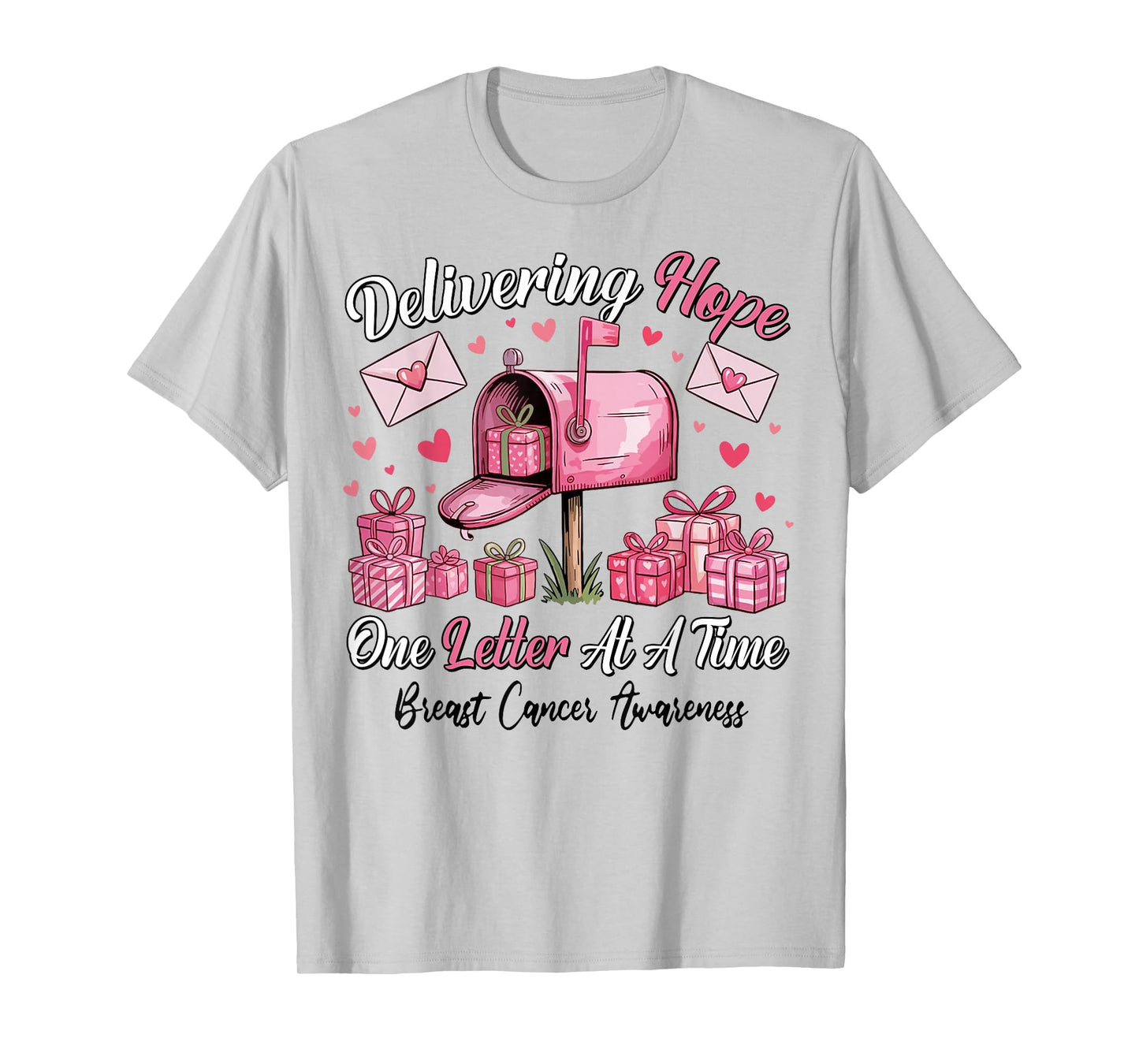 Postal Clerk Breast Cancer Awareness October We Wear Pink T-Shirt