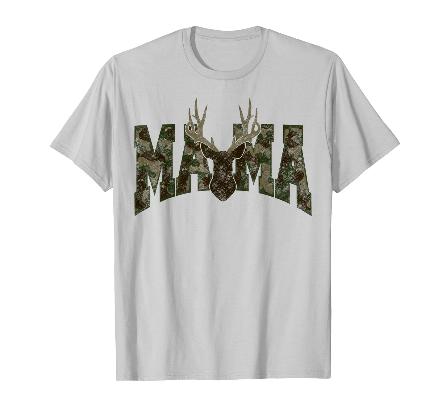 Camo Mama Mom Deer Antler Hunting Season Hunter Wife Women T-Shirt