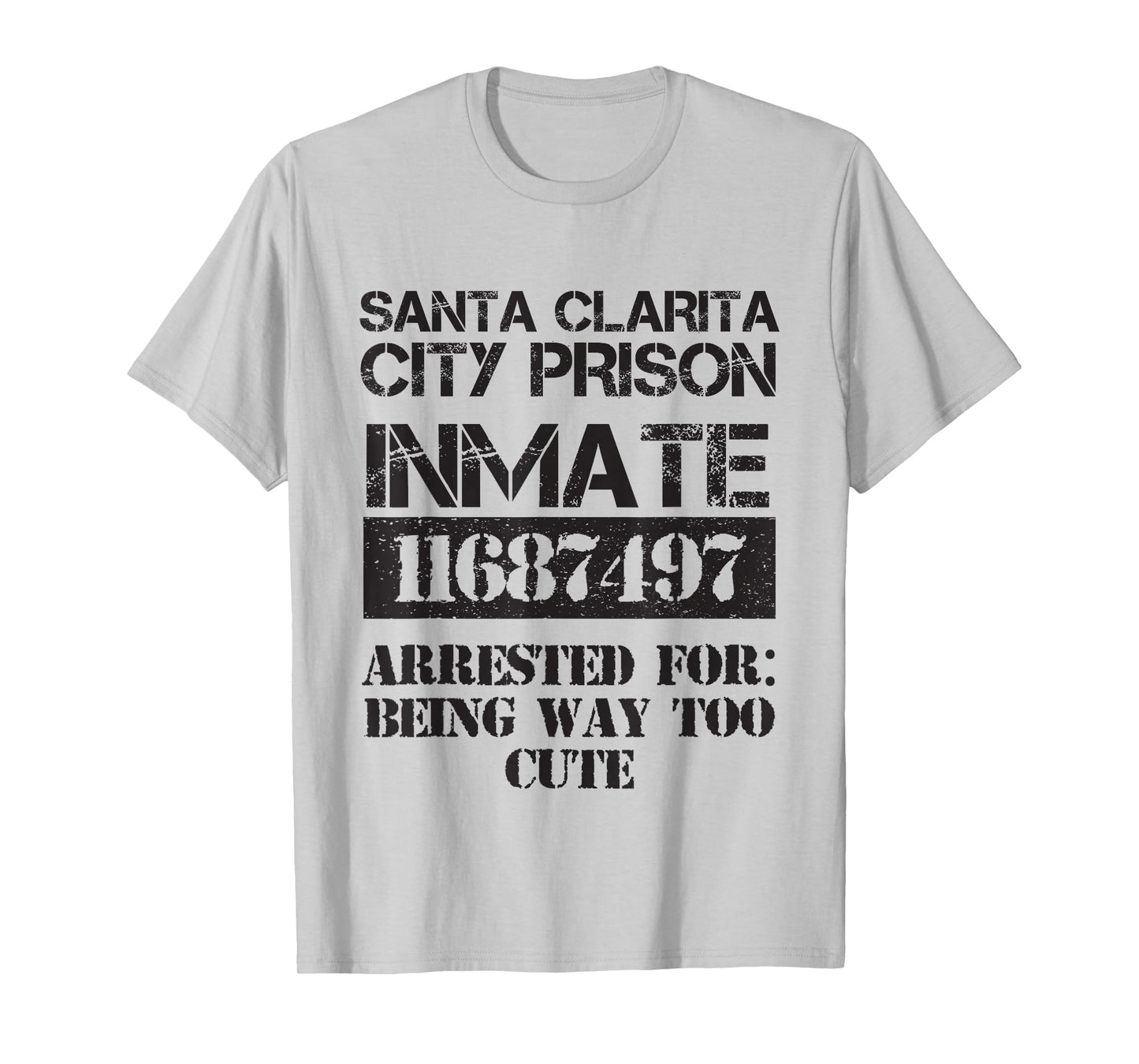 Funny Halloween Santa Clarita City Prisoner Costume T-Shirt