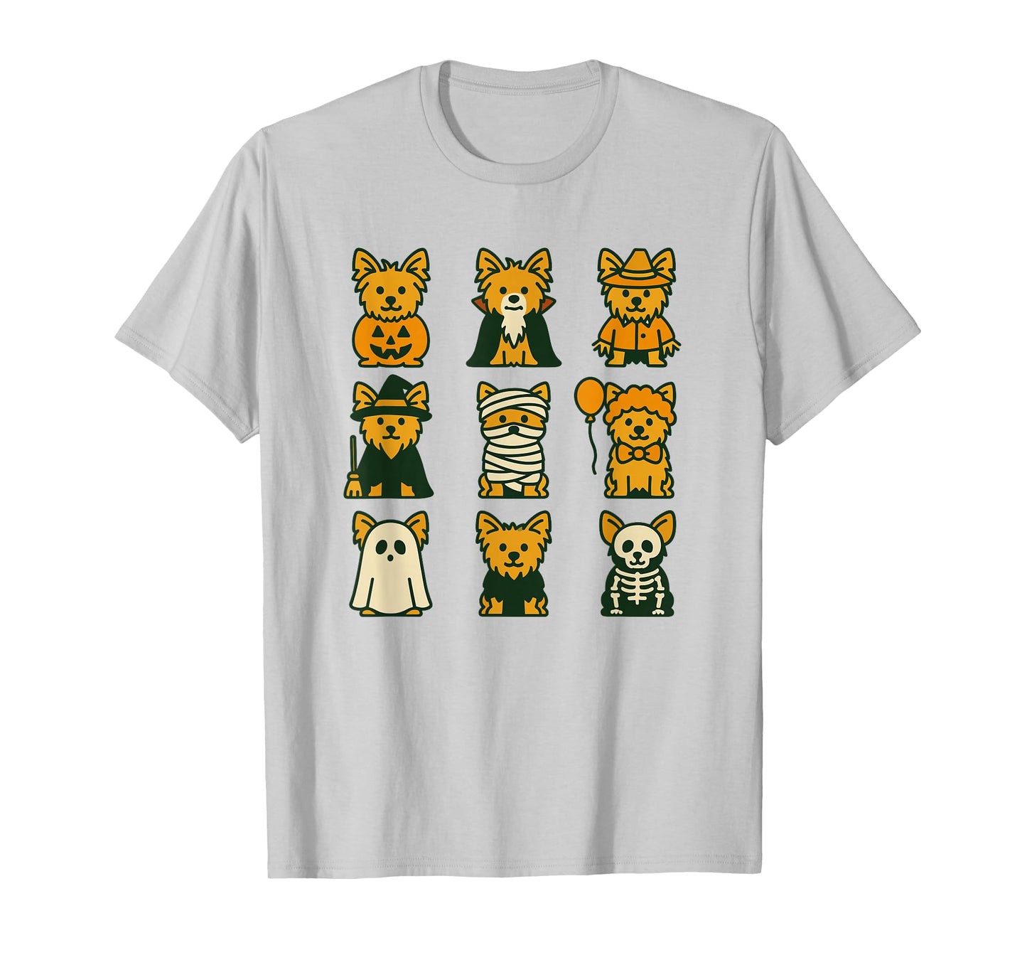 Yorkie Halloween Costume Funny Scary Yorkshire Terrier T-Shirt