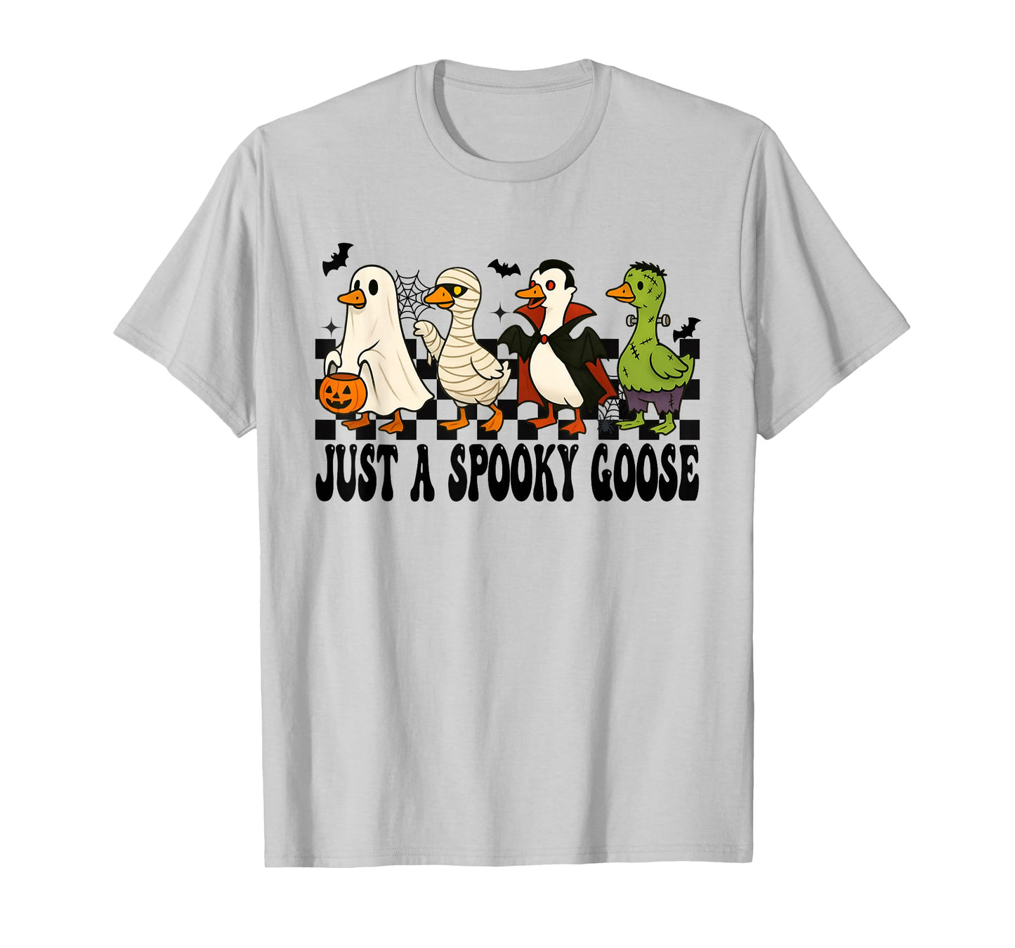 Just A Spooky Goose Halloween Silly Goose Funny Halloween T-Shirt