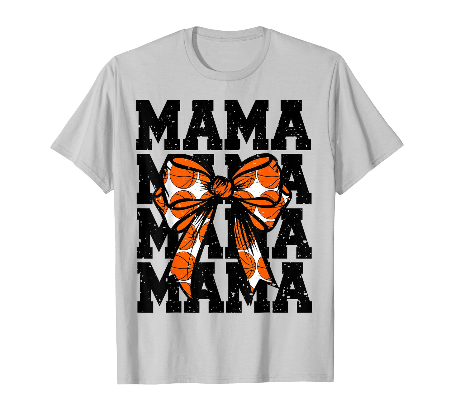 Basketball Mom Player Coquette Bow Game Day Team Lover Mama T-Shirt