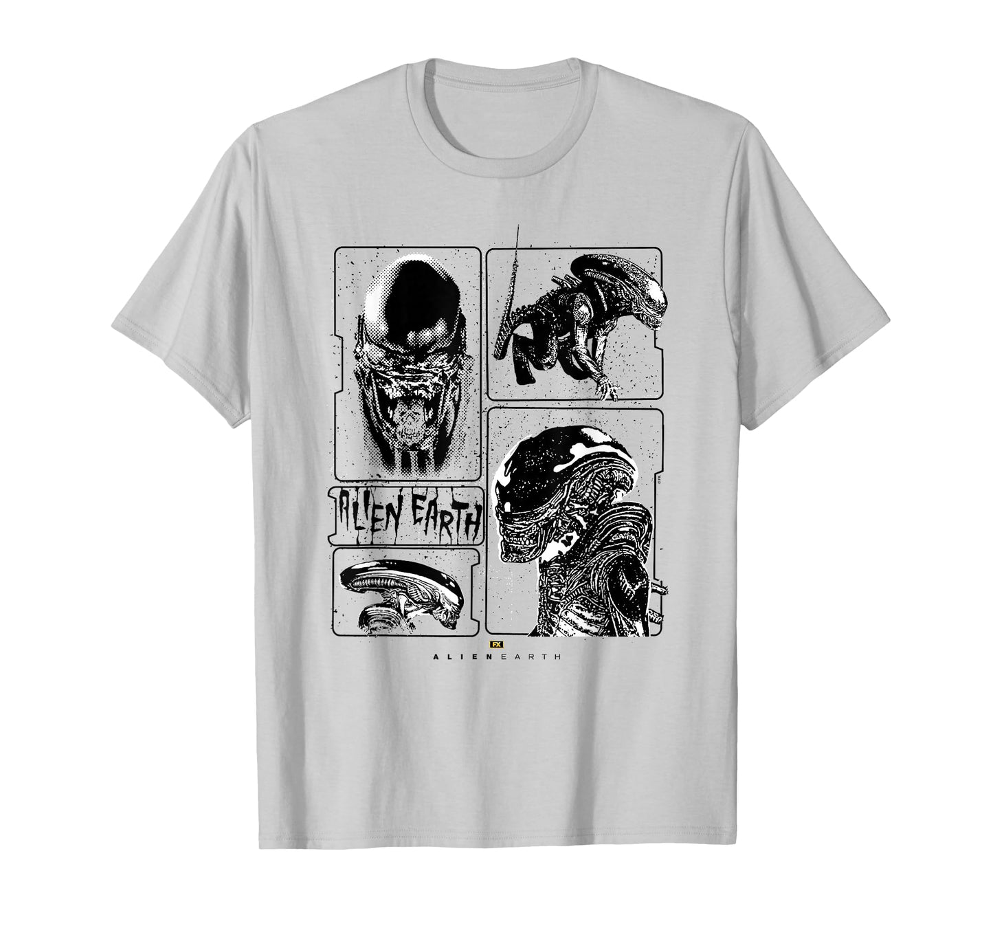 Alien: Earth Xenomorph XX121 Multi Pose Distressed Style T-Shirt