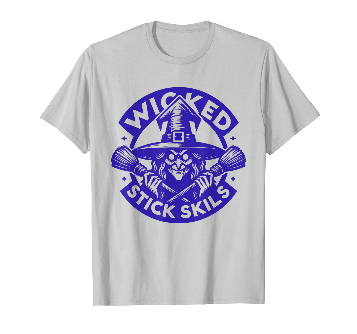 Halloween Witch Broom Wicked Stick Skills T-Shirt