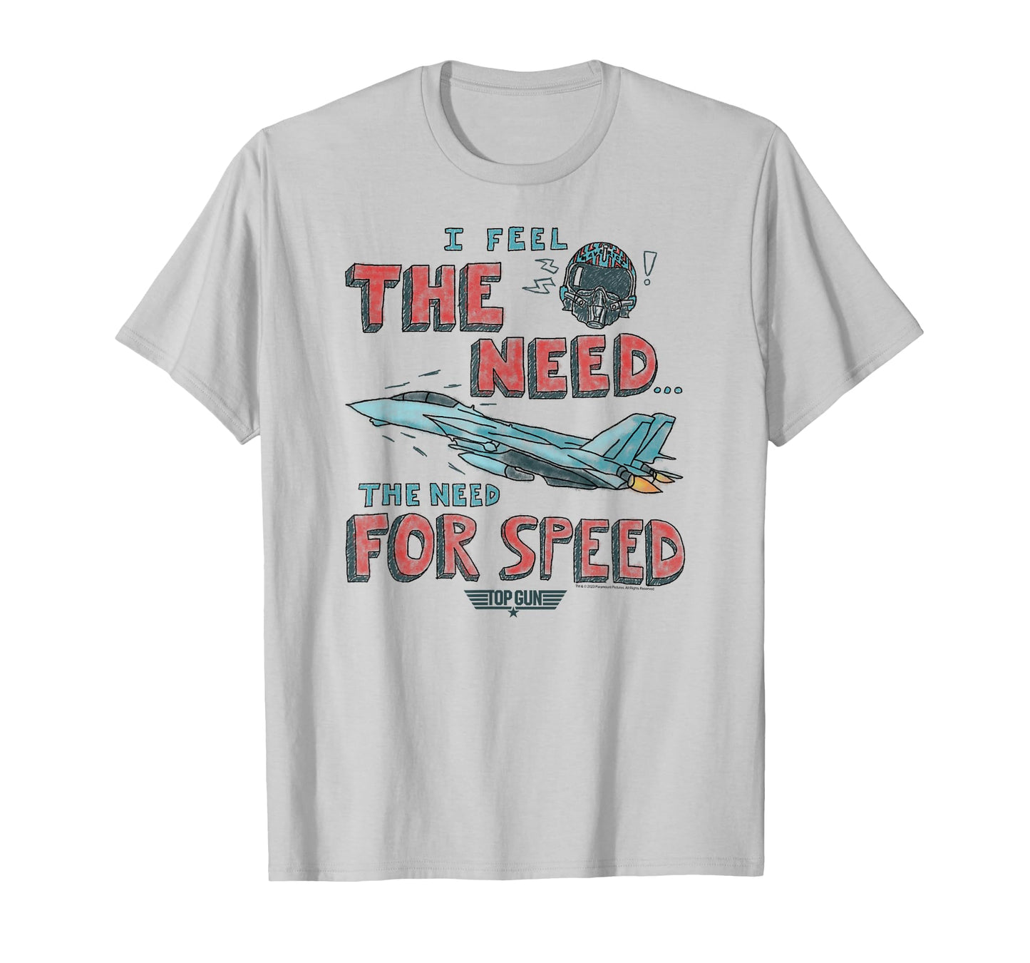Top Gun Need for Speed Sketch Classic Action Movie T-Shirt