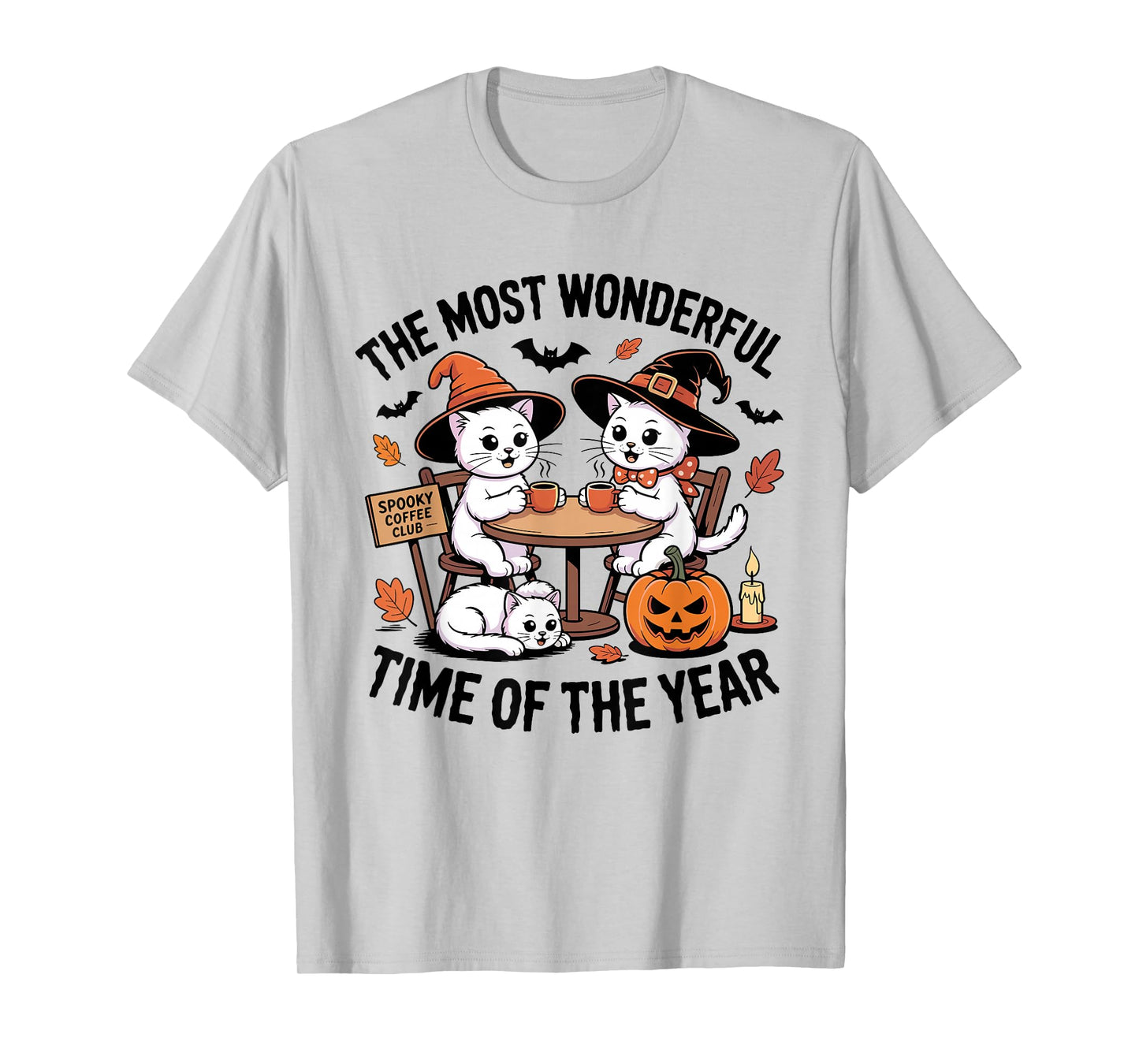 The Most Wonderful Time of The Year Halloween Cat Witch Club T-Shirt