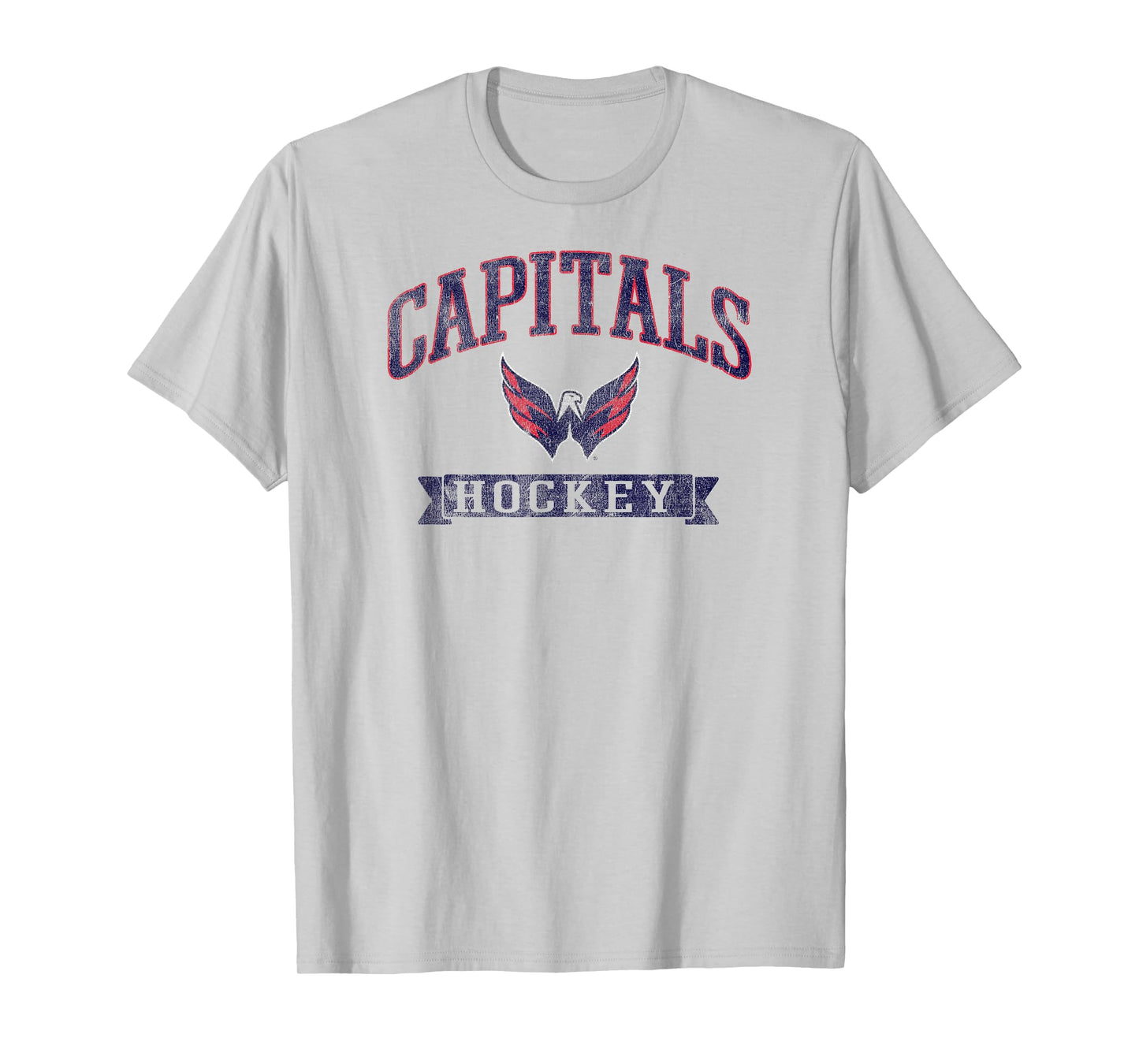 Washington Capitals Vintage Hockey Gray Officially Licensed T-Shirt