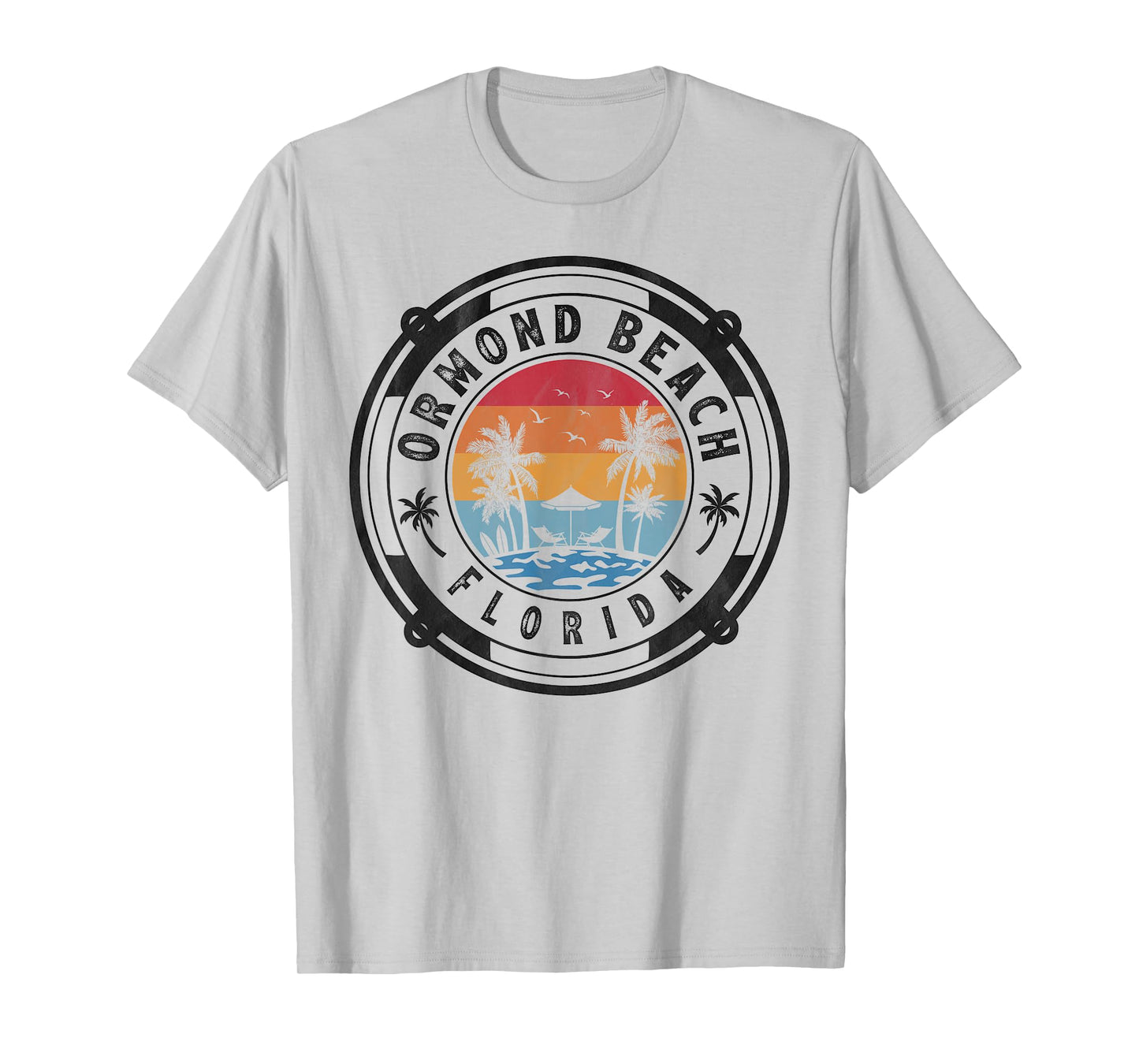 Ormond Beach Florida Summer Vacation Vintage Sunset T-Shirt