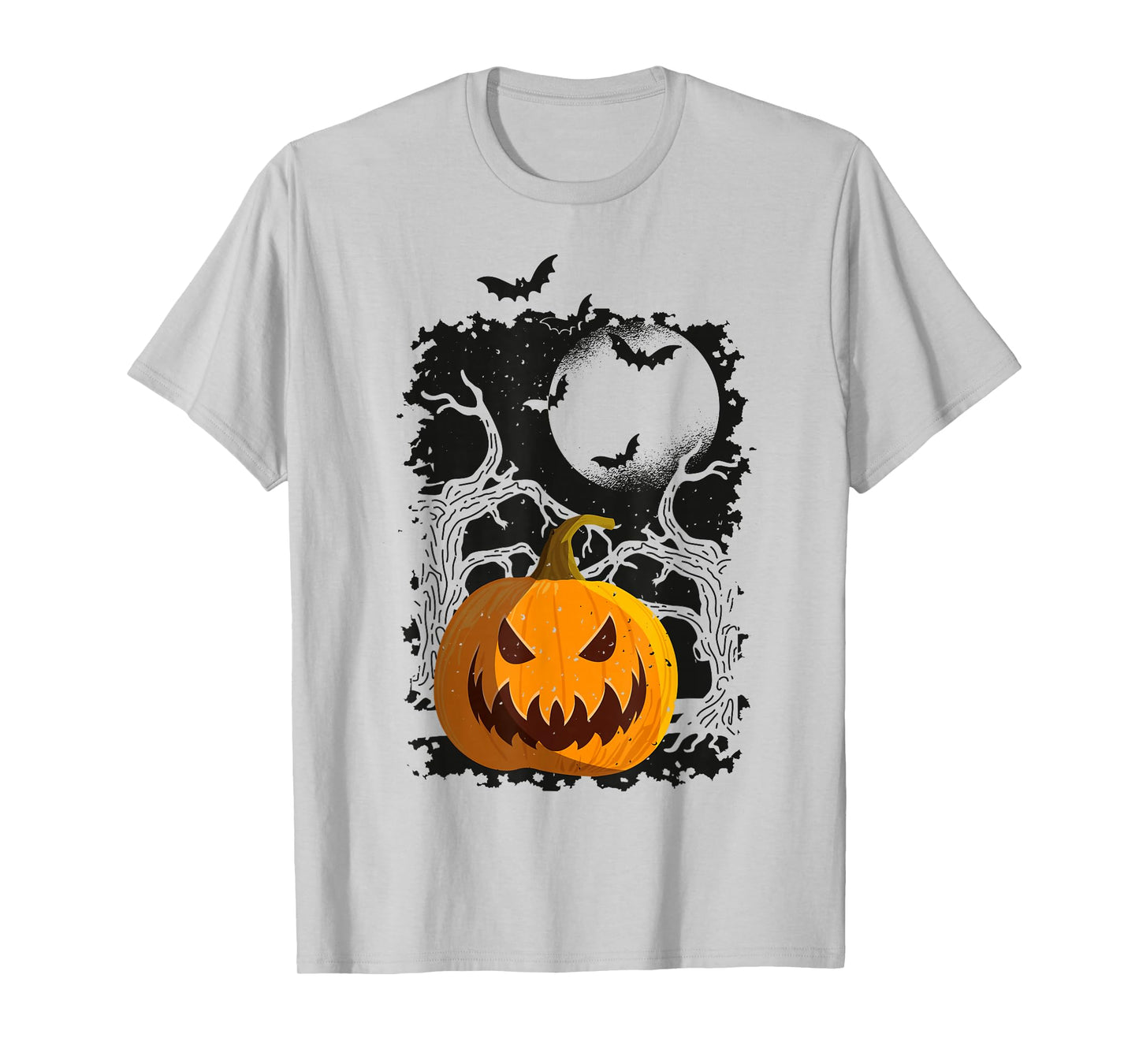 Halloween Costume Pumpkin Bats Forest Trick Or Treat T-Shirt