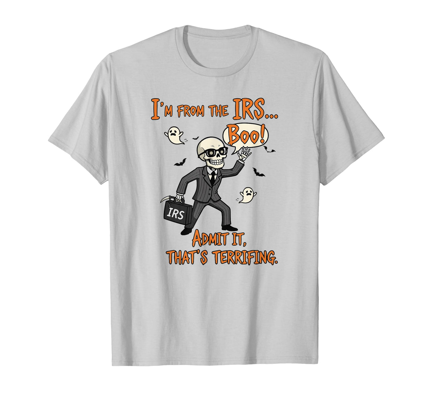 Boo-Halloween, Tax Office, Boo-IRS Agent Costume, Halloween T-Shirt