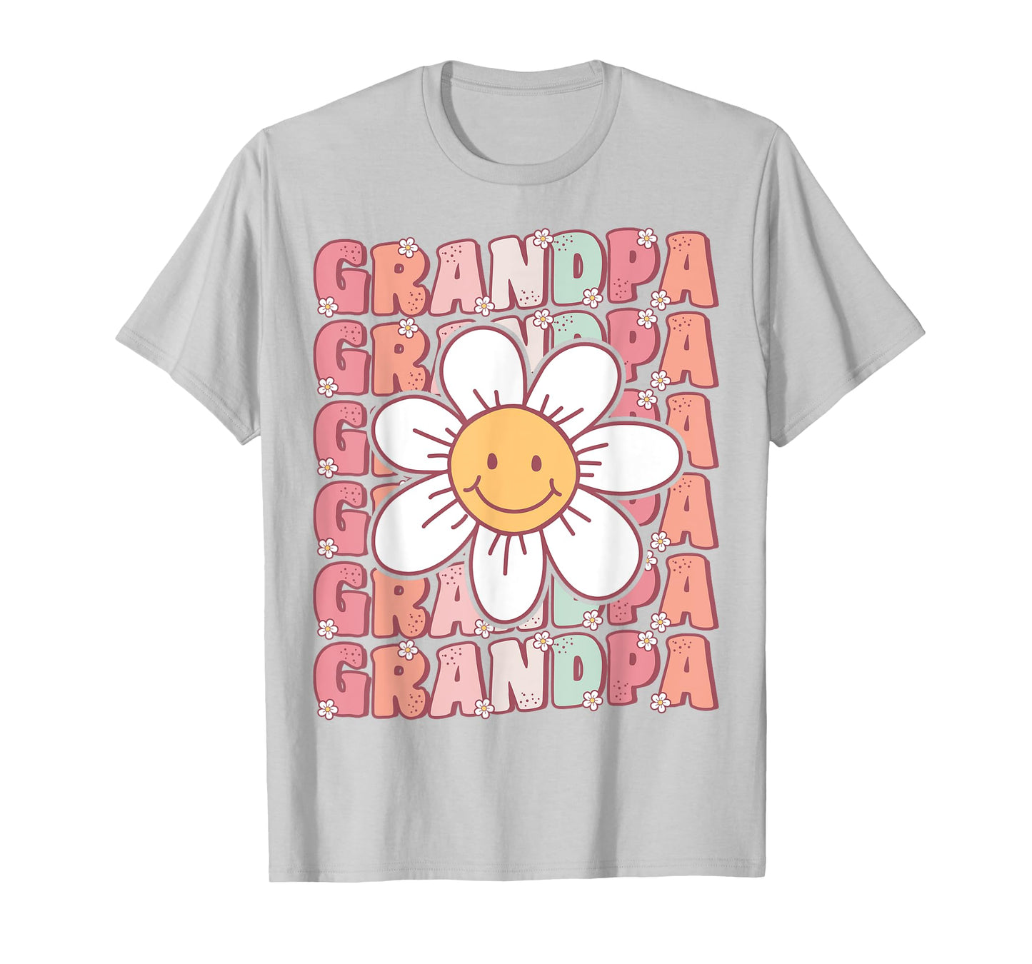 Groovy Grandpa Matching Family Birthday Party Daisy Flower T-Shirt