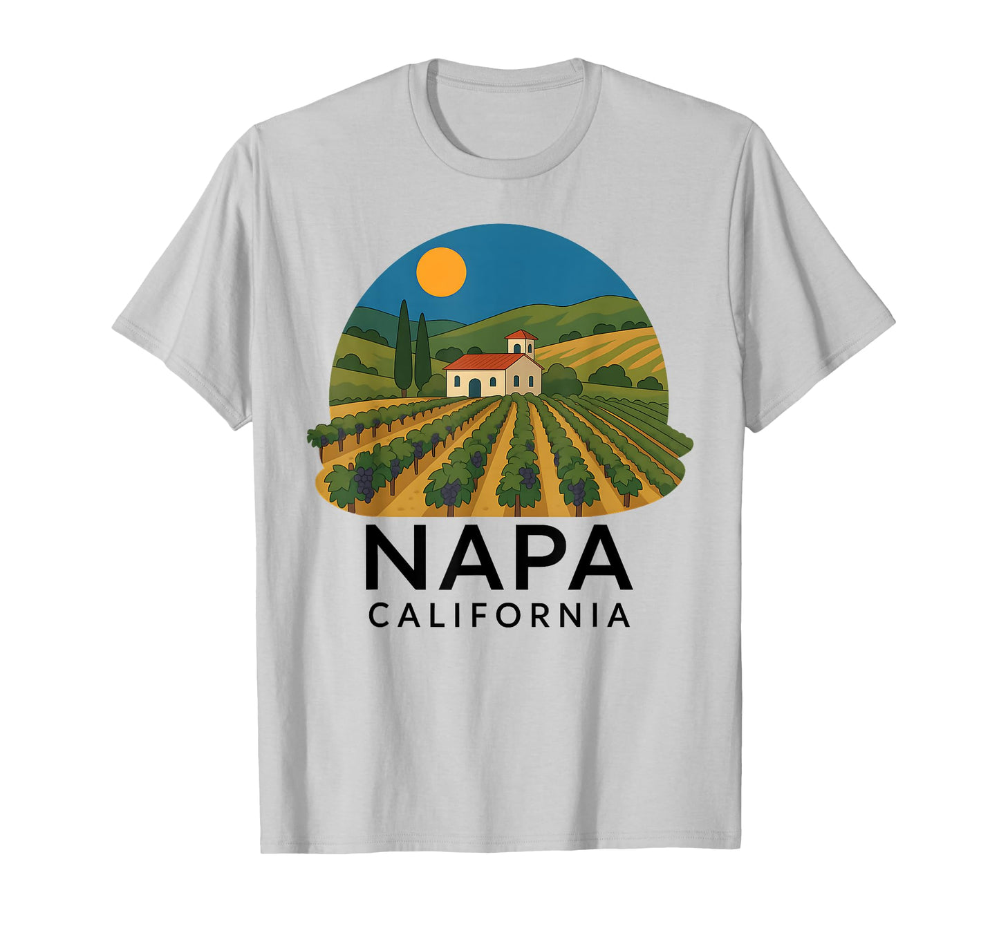 Napa California Wine Country Tasting Valley Love Retro Grape T-Shirt
