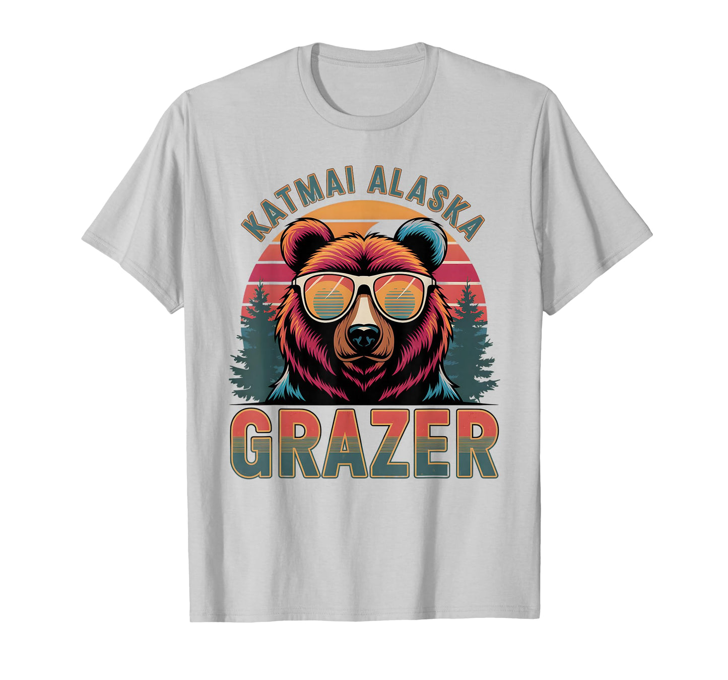 Funny Katmai Alaska Grazer Vintage Fat Bear Week 2025 T-Shirt